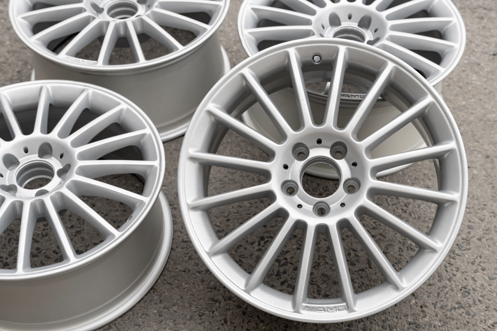 Mercedes SLK350 SLK55 AMG 18" inch rim OEM 2004-2011 Genuine Original Wheel Set - Image 10