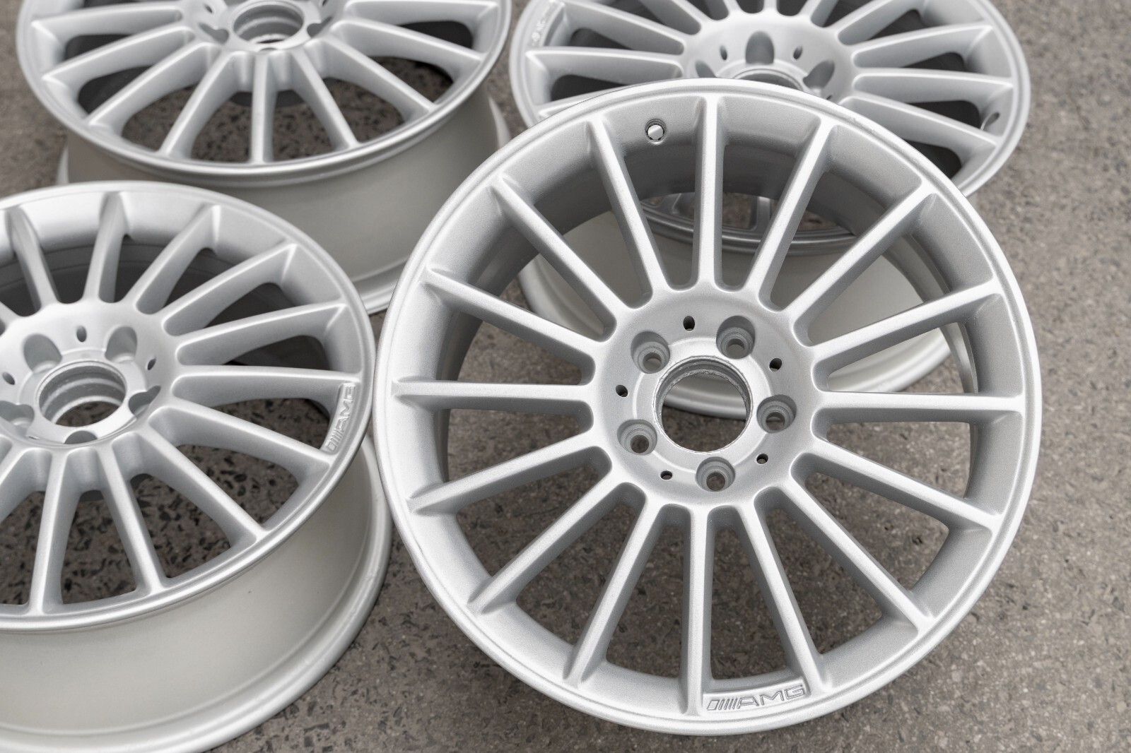 Mercedes SLK350 SLK55 AMG 18" inch rim OEM 2004-2011 Genuine Original Wheel Set - Image 14