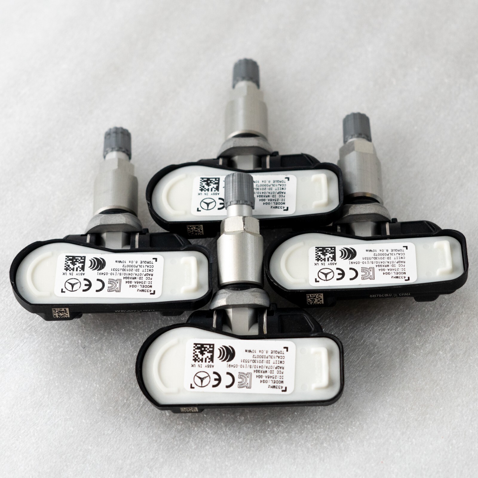 Mercedes CLA250 ML550 C350 E350 Sprinter OEM Genuine Tire TPMS Sensor Set of 4 - Image 5