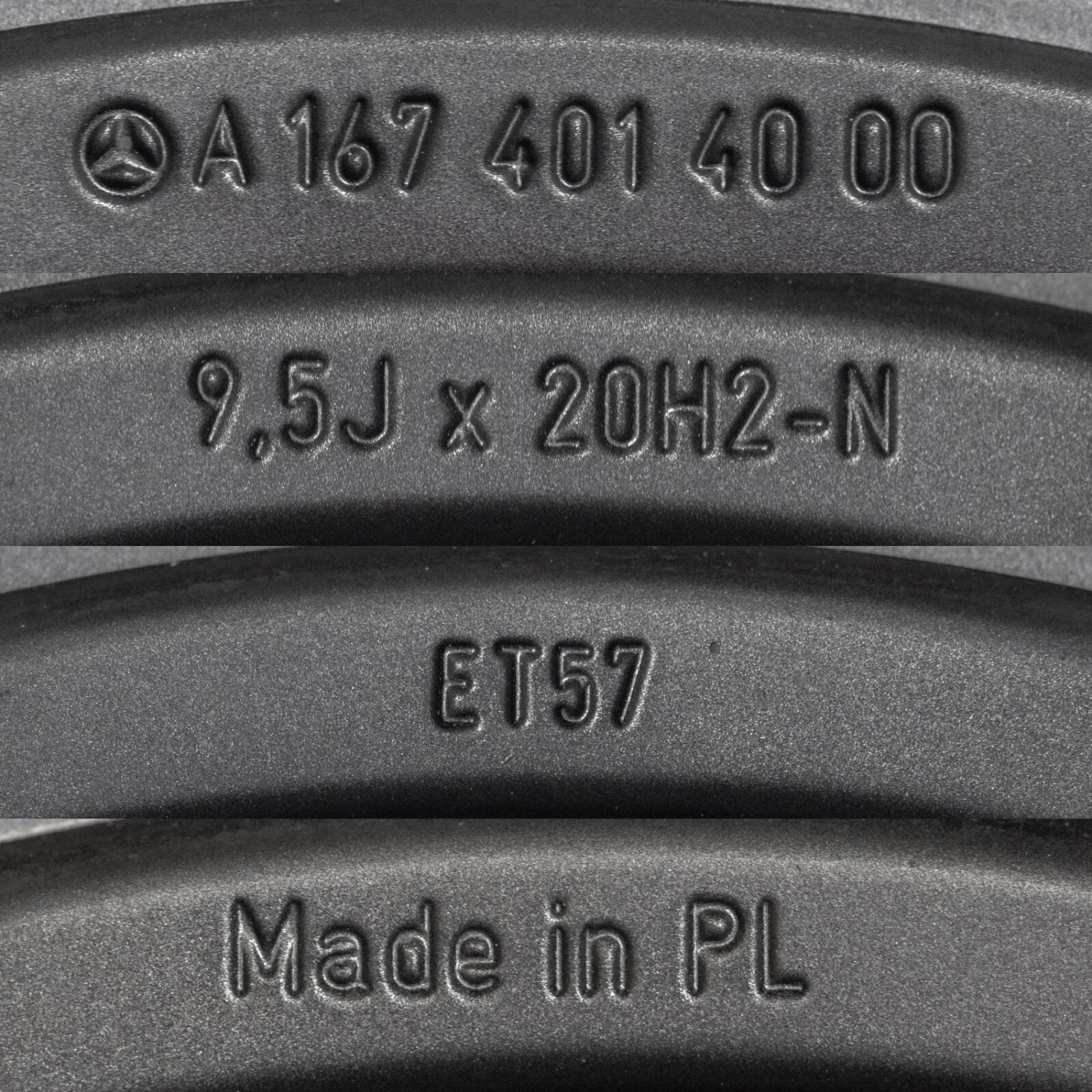 Mercedes GLE53 AMG 20" inch Front rim OEM 2020 2021 2022 2023 2024 Genuine Wheel - Image 5