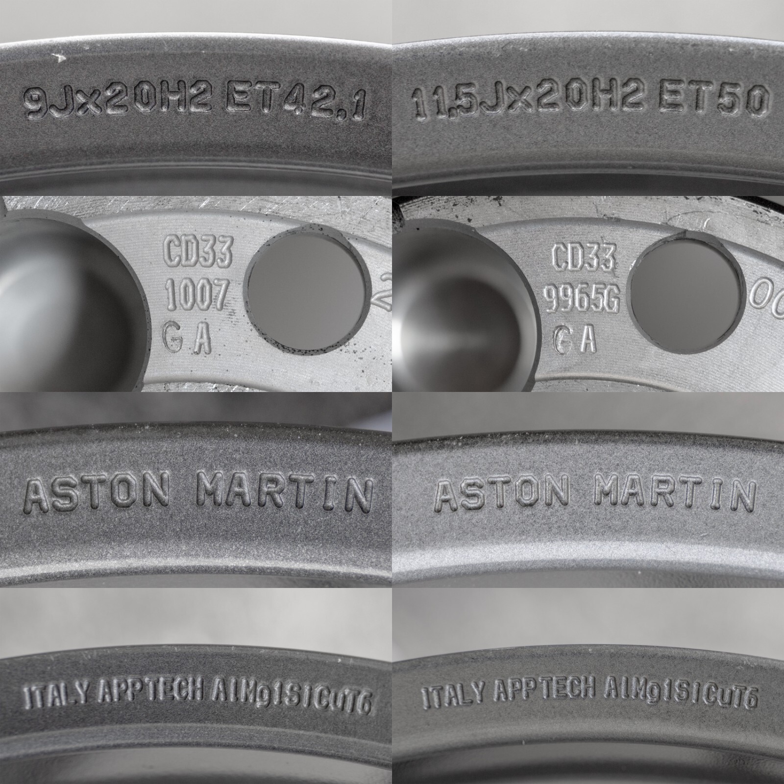 Aston Martin Vanquish 20" inch rim OEM 2012-2018 Genuine Forged wheel set of 4 – Image 23