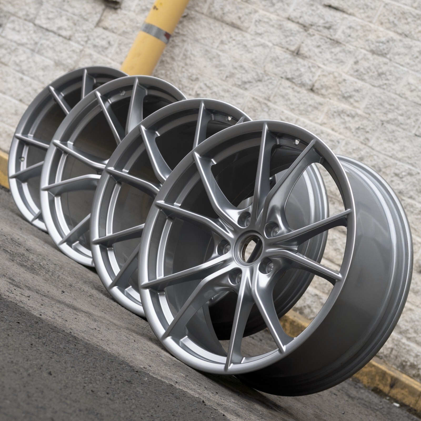 Porsche Carrera 4 4S 911 991.2 991 20"rim OEM 2017 2018 2019 Staggered wheel SET – Image 2