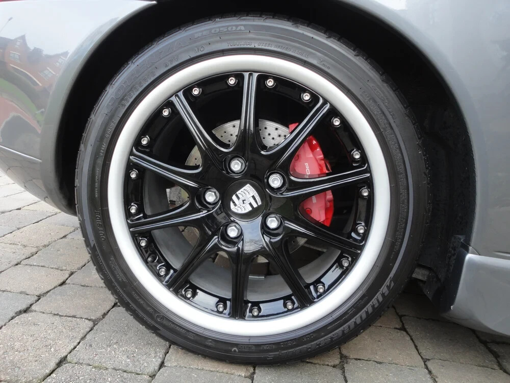 Porsche 996 911 Carrera 18" inch rim OEM 1999-2004 Sport Design BBS Wheel Set - Image 4