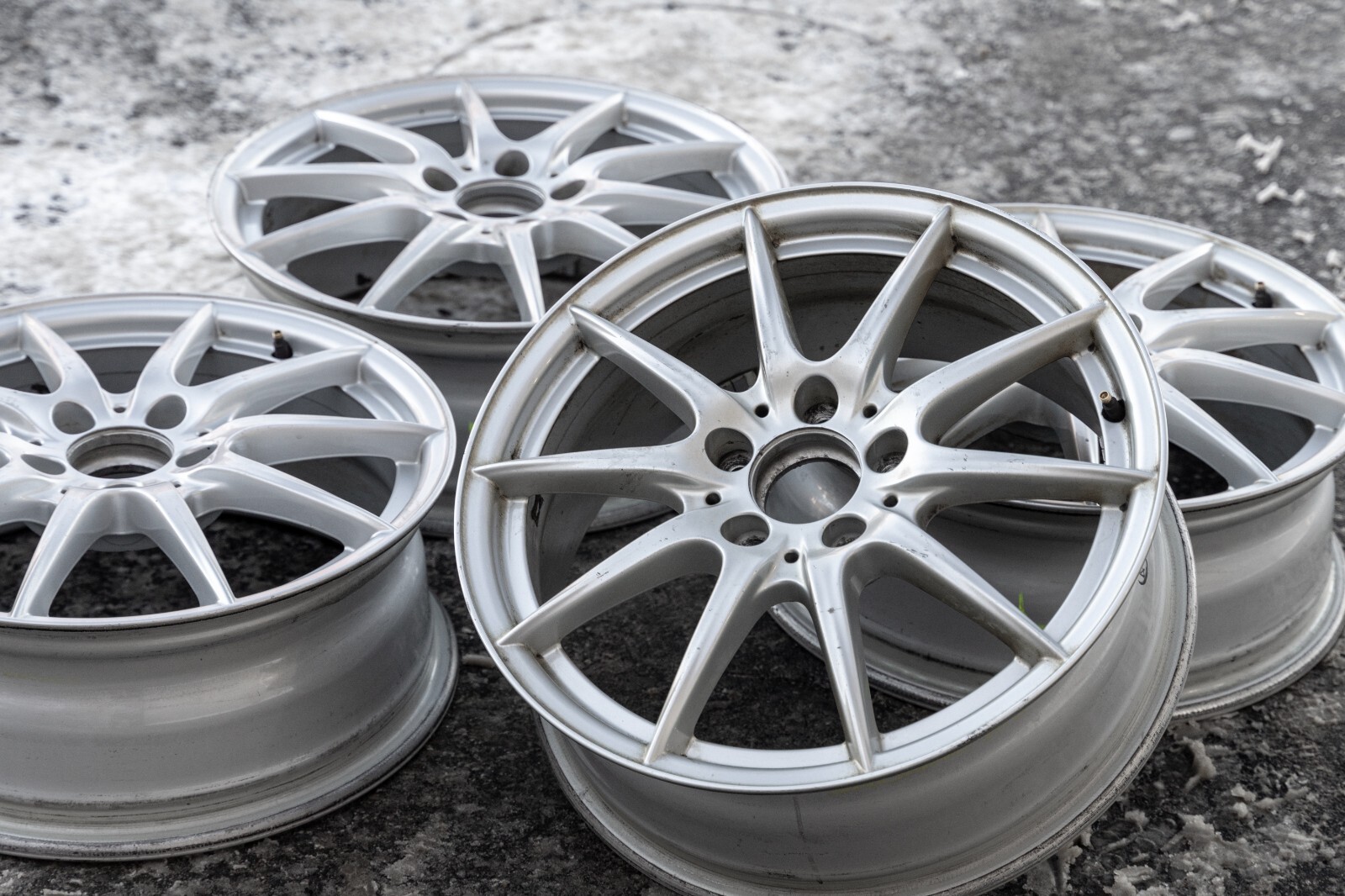 Mercedes A220 A250 17" inch rim OEM 2018 2019 2020 2021 2022 2023 Wheel Set of 4 - Image 2