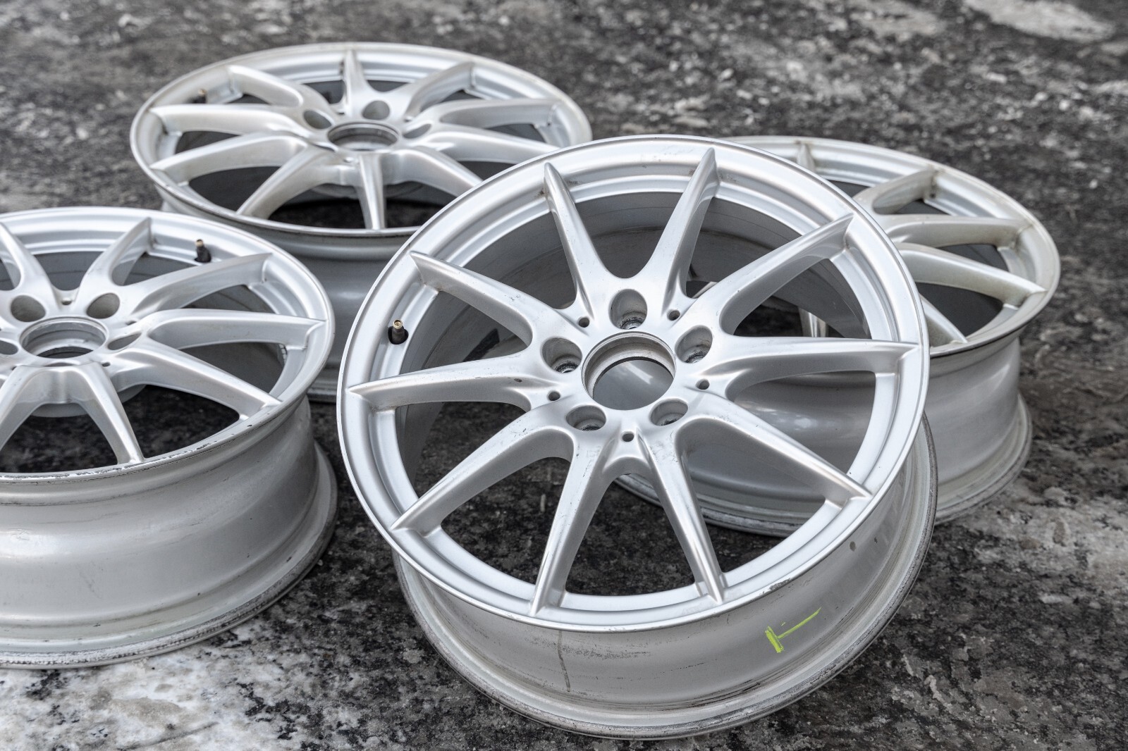 Mercedes A220 A250 17" inch rim OEM 2018 2019 2020 2021 2022 2023 Wheel Set of 4 - Image 14