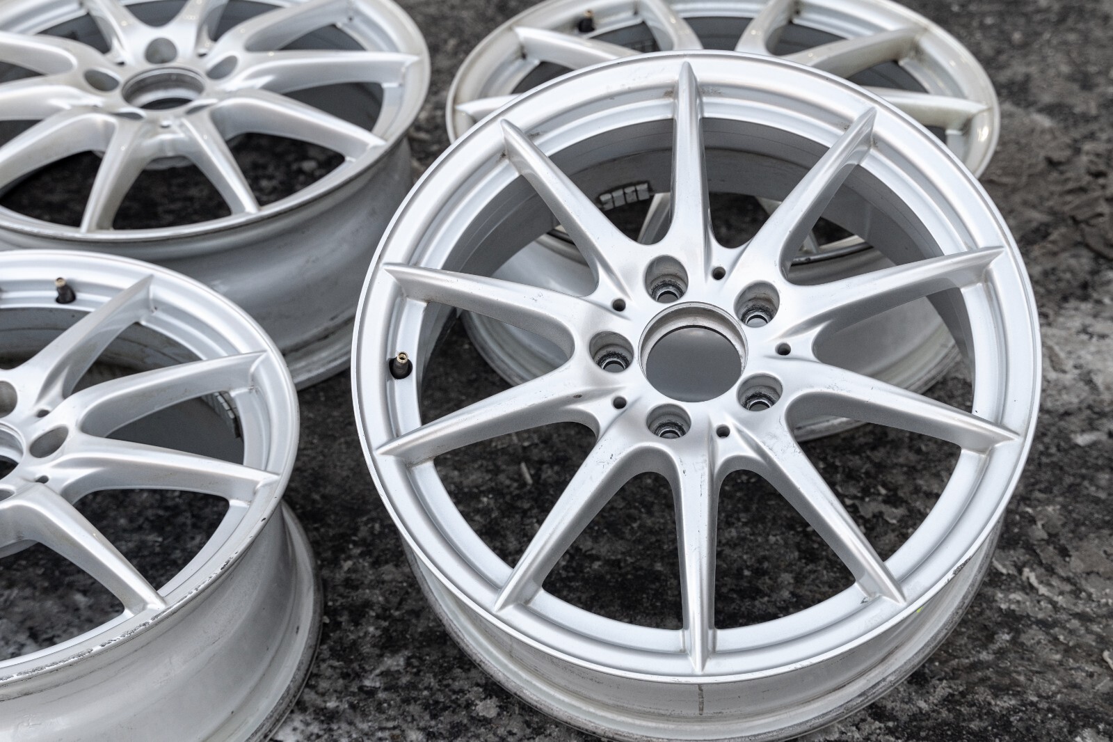 Mercedes A220 A250 17" inch rim OEM 2018 2019 2020 2021 2022 2023 Wheel Set of 4 - Image 15