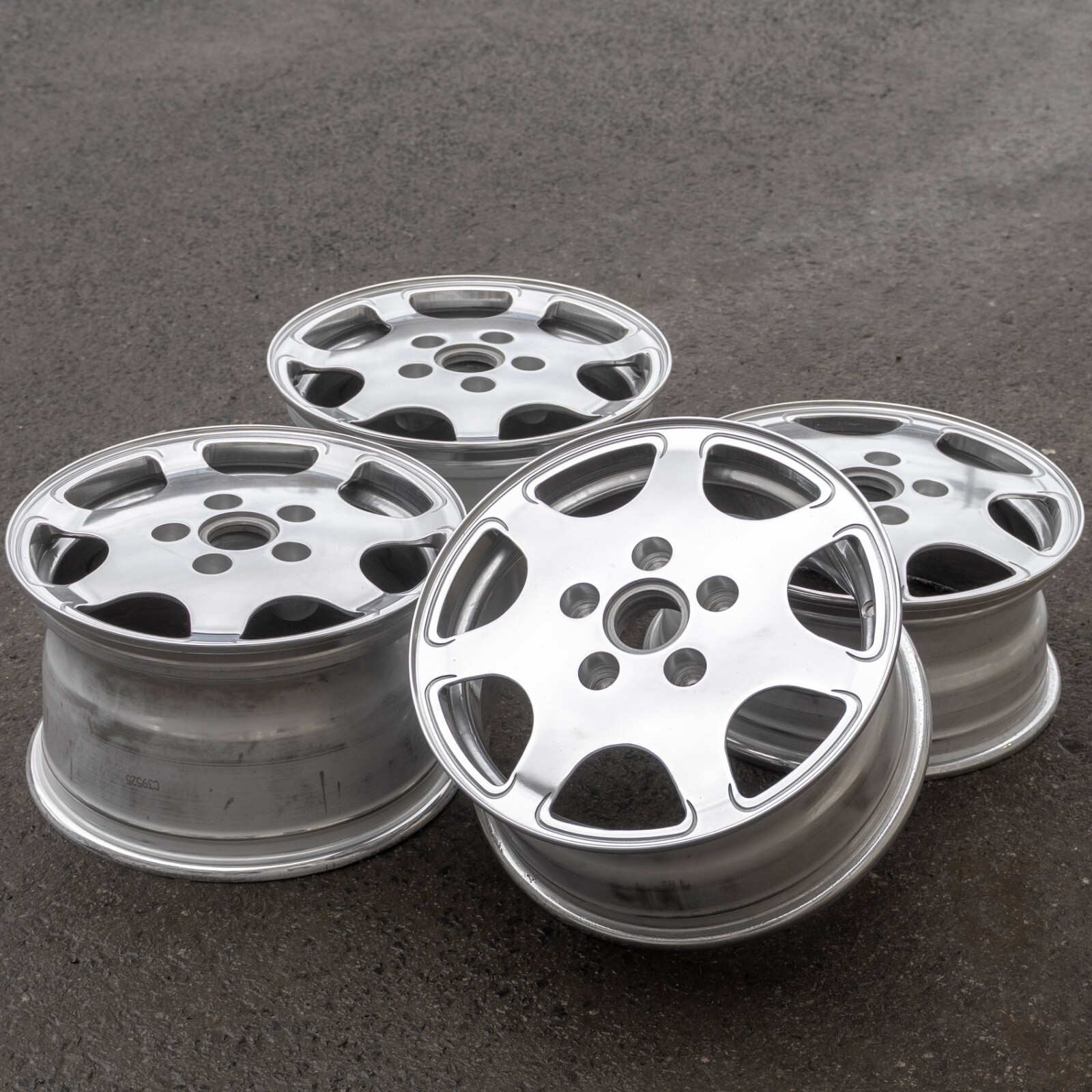Porsche 928 944 951 Turbo 16" inch Fuchs Genuine Forged Club Sport Wheel SET - Image 2