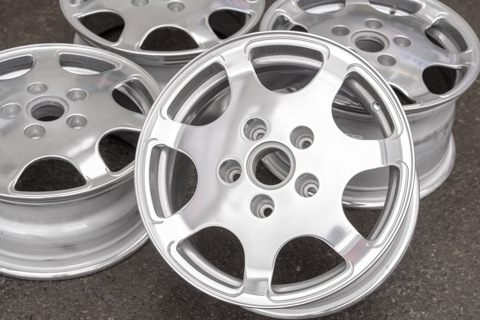 Porsche 928 944 951 Turbo 16" inch Fuchs Genuine Forged Club Sport Wheel SET - Image 14
