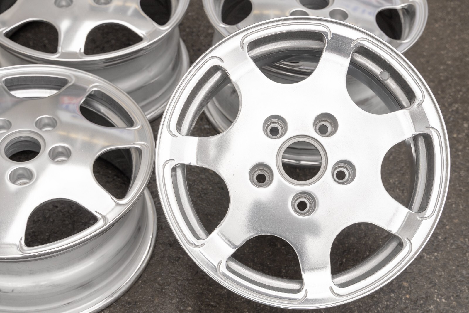 Porsche 928 944 951 Turbo 16" inch Fuchs Genuine Forged Club Sport Wheel SET - Image 15