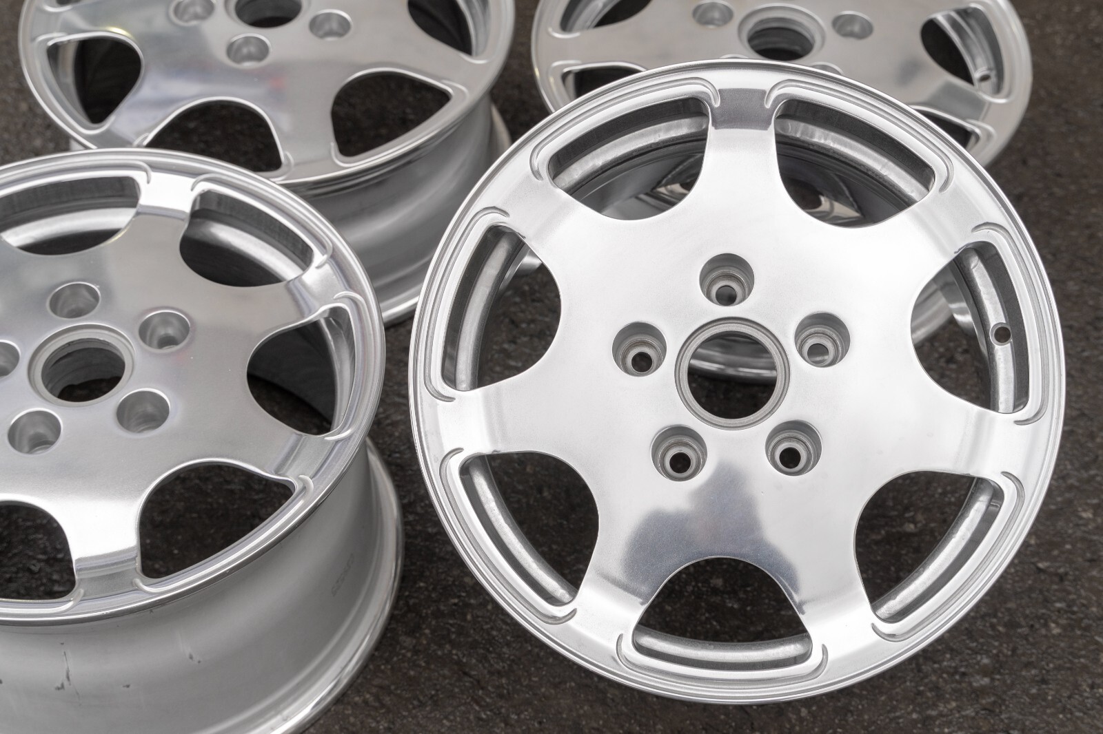 Porsche 928 944 951 Turbo 16" inch Fuchs Genuine Forged Club Sport Wheel SET - Image 19