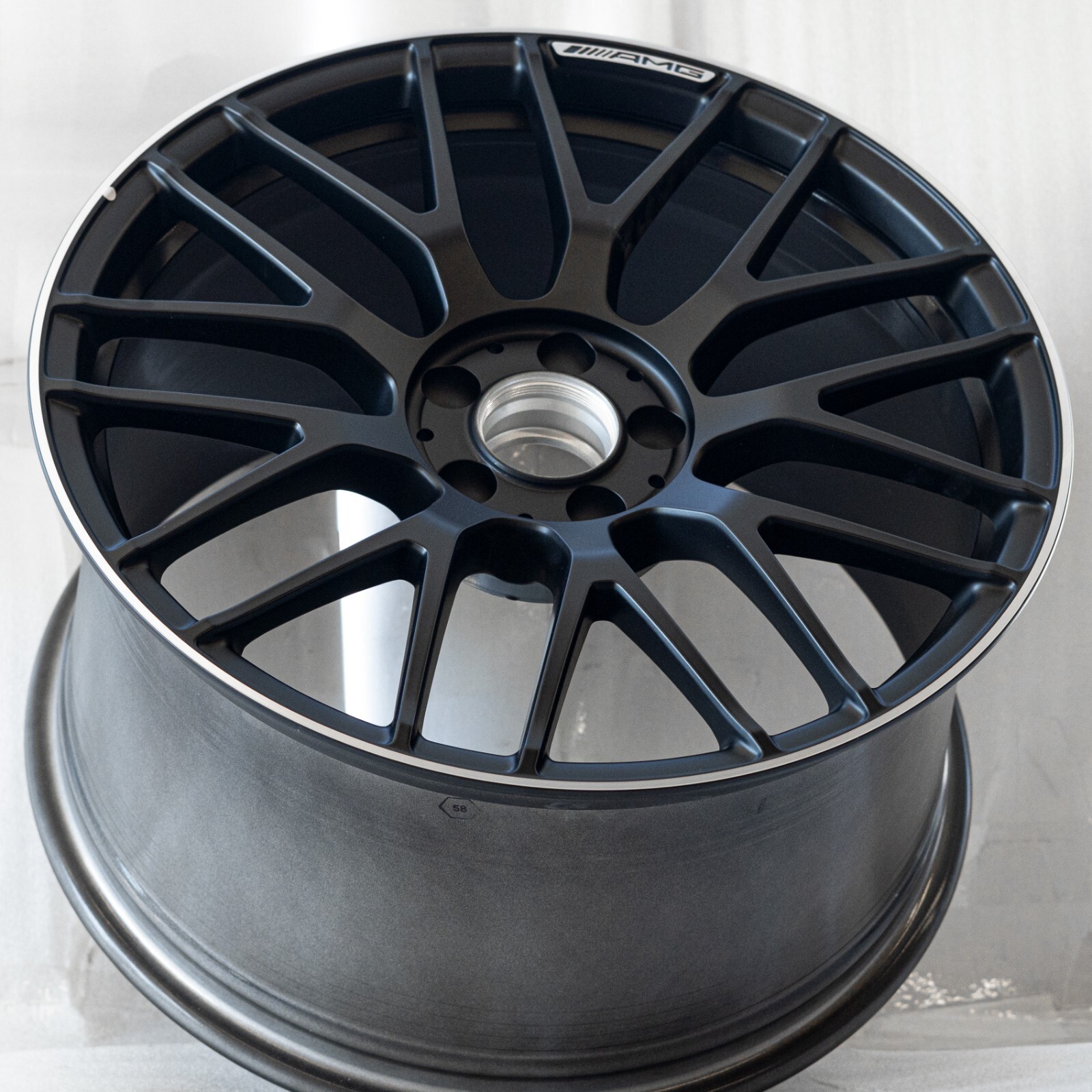 Mercedes C63 AMG Coupe 19" Rear rim OEM 2015 2016 2017 2018 2019 2020 2021 Wheel – Image 8