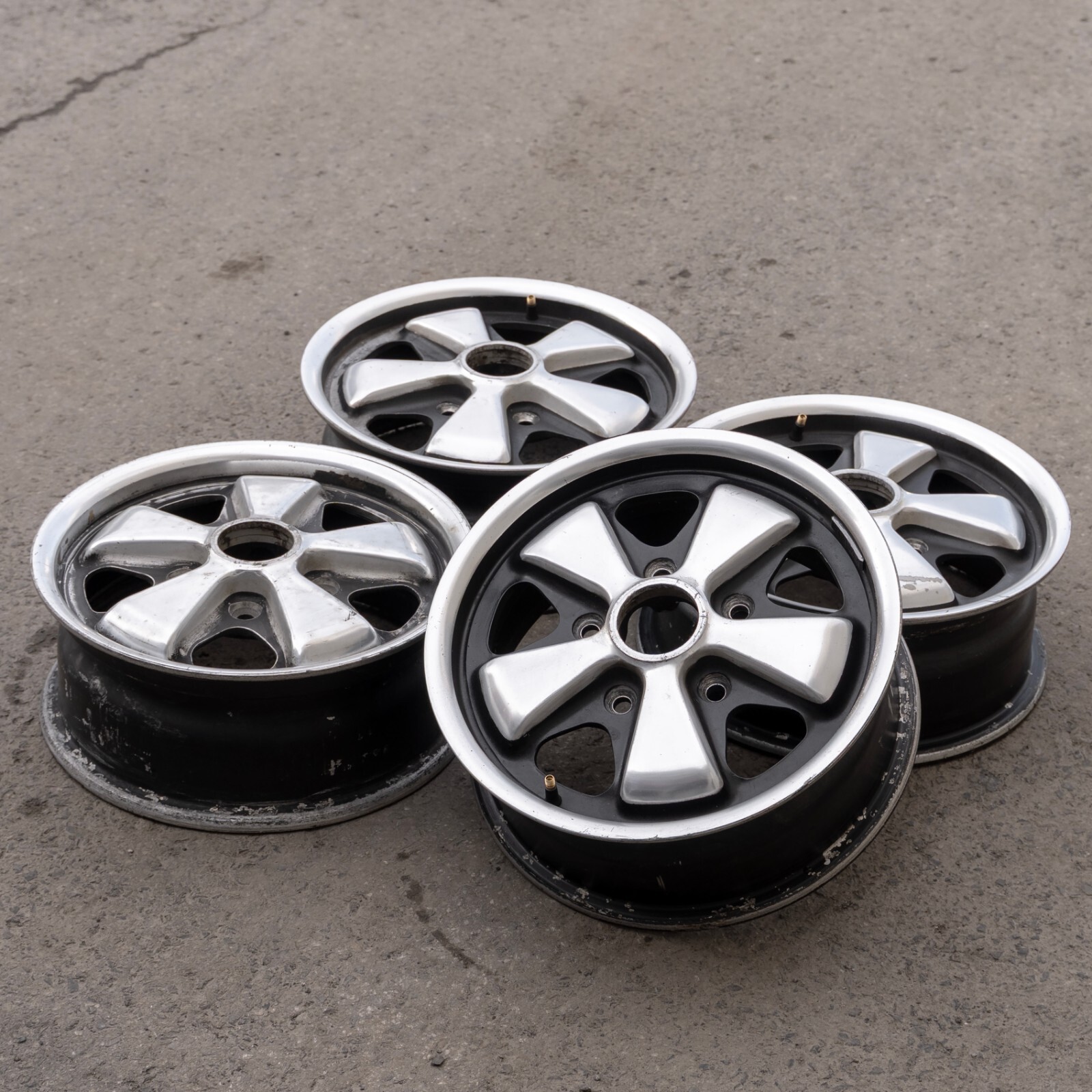 Porsche 911 912 14" inch rim OEM 1964-1969 Genuine Original Fuchs Wheel set