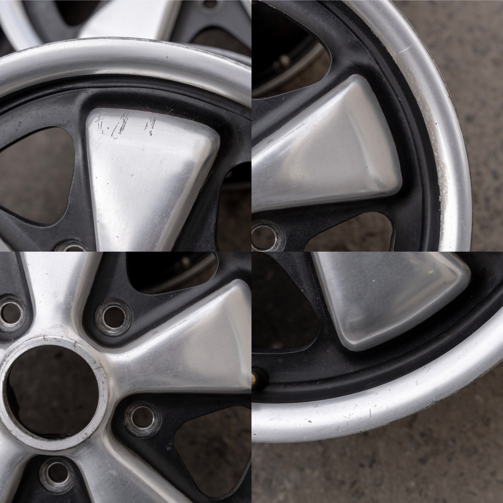 Porsche 911 912 14" inch rim OEM 1964-1969 Genuine Original Fuchs Wheel set - Image 6
