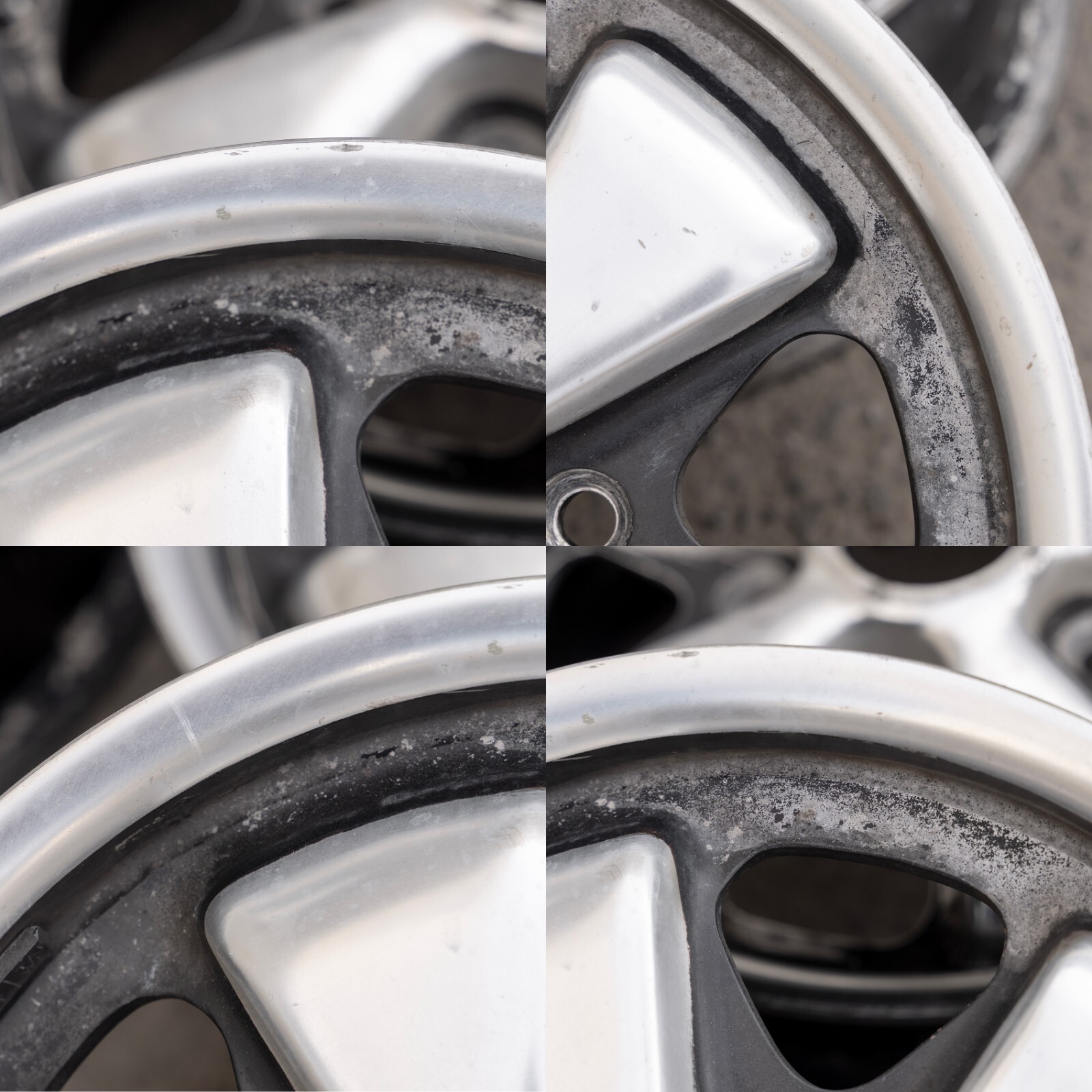 Porsche 911 912 14" inch rim OEM 1964-1969 Genuine Original Fuchs Wheel set - Image 14