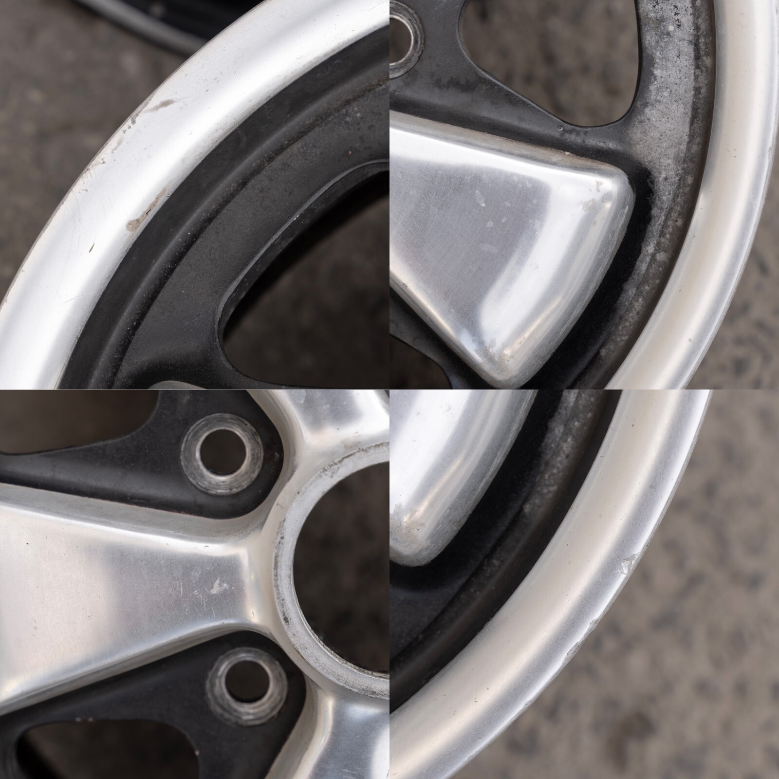 Porsche 911 912 14" inch rim OEM 1964-1969 Genuine Original Fuchs Wheel set - Image 15