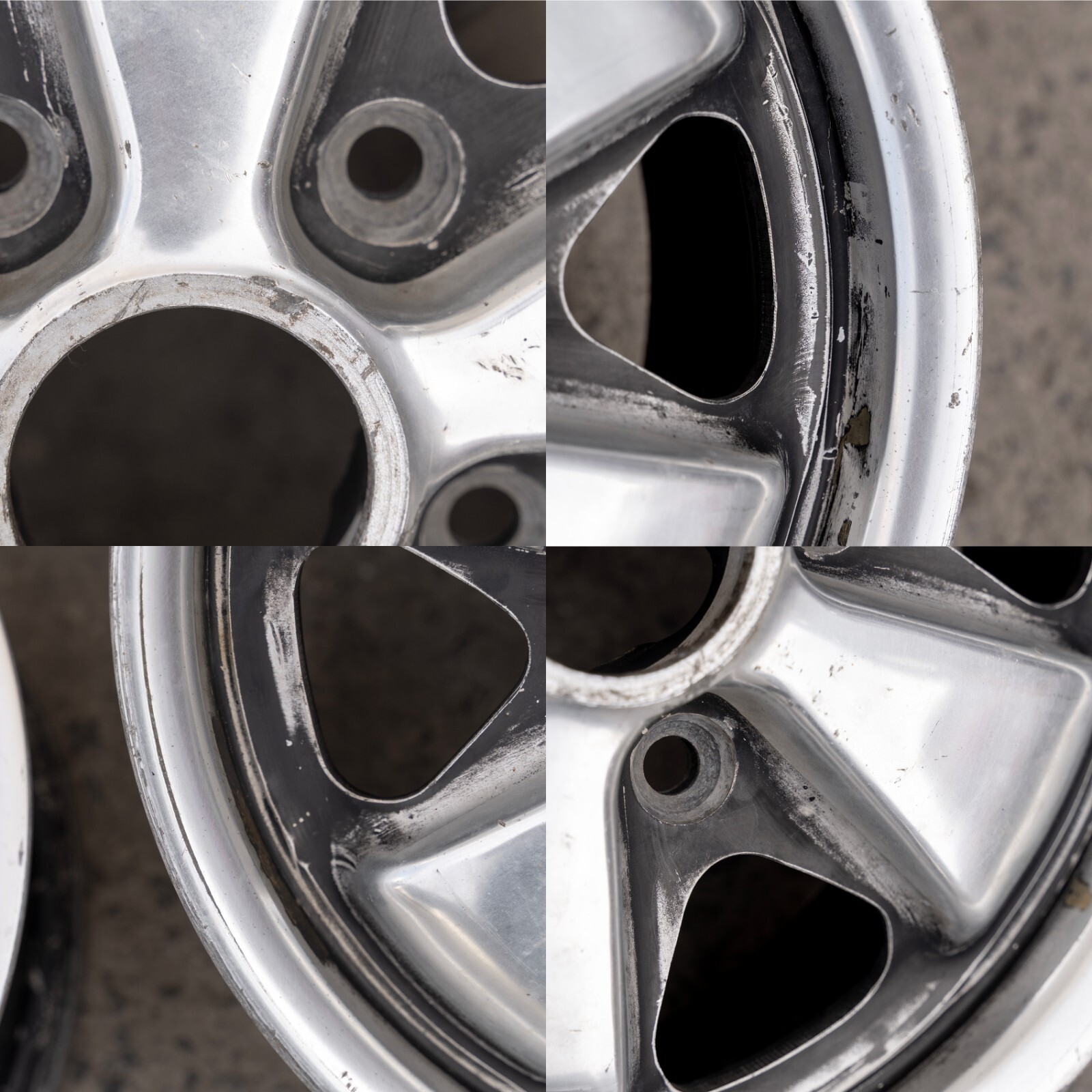 Porsche 911 912 14" inch rim OEM 1964-1969 Genuine Original Fuchs Wheel set - Image 20