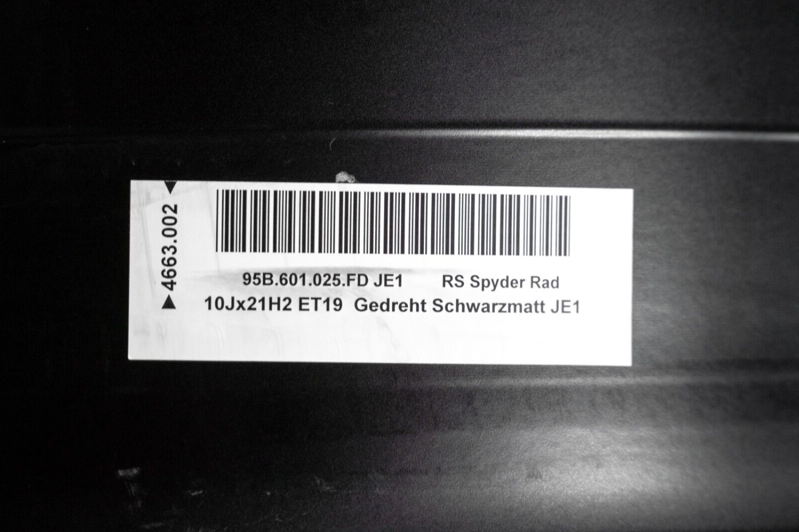 Porsche Macan S GTS 21" inch Rear rim OEM 2022 2023 2024 RS Spyder wheel - Image 18