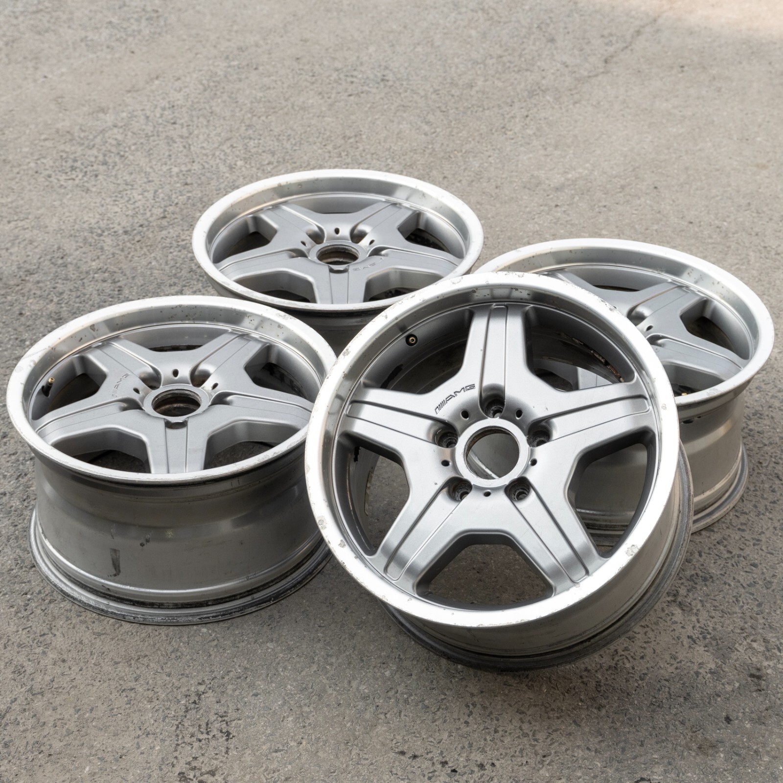 Mercedes G500 G55 AMG 18" inch rim OEM 2003-2008 Genuine Original Wheel SET - Image 6