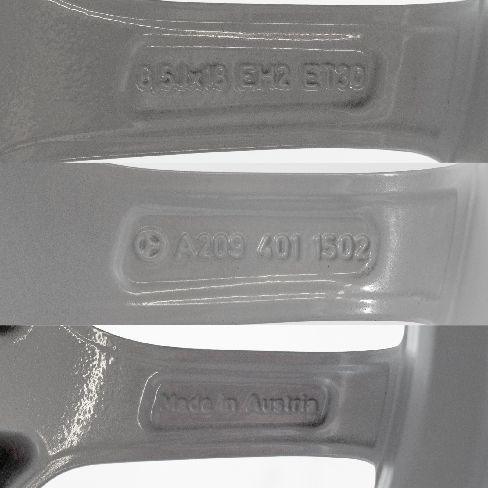 Mercedes CLK550 CLK55 CLK63 AMG 18" inch REAR rim OEM 2006 2007 2008 2009 NOTE - Image 16