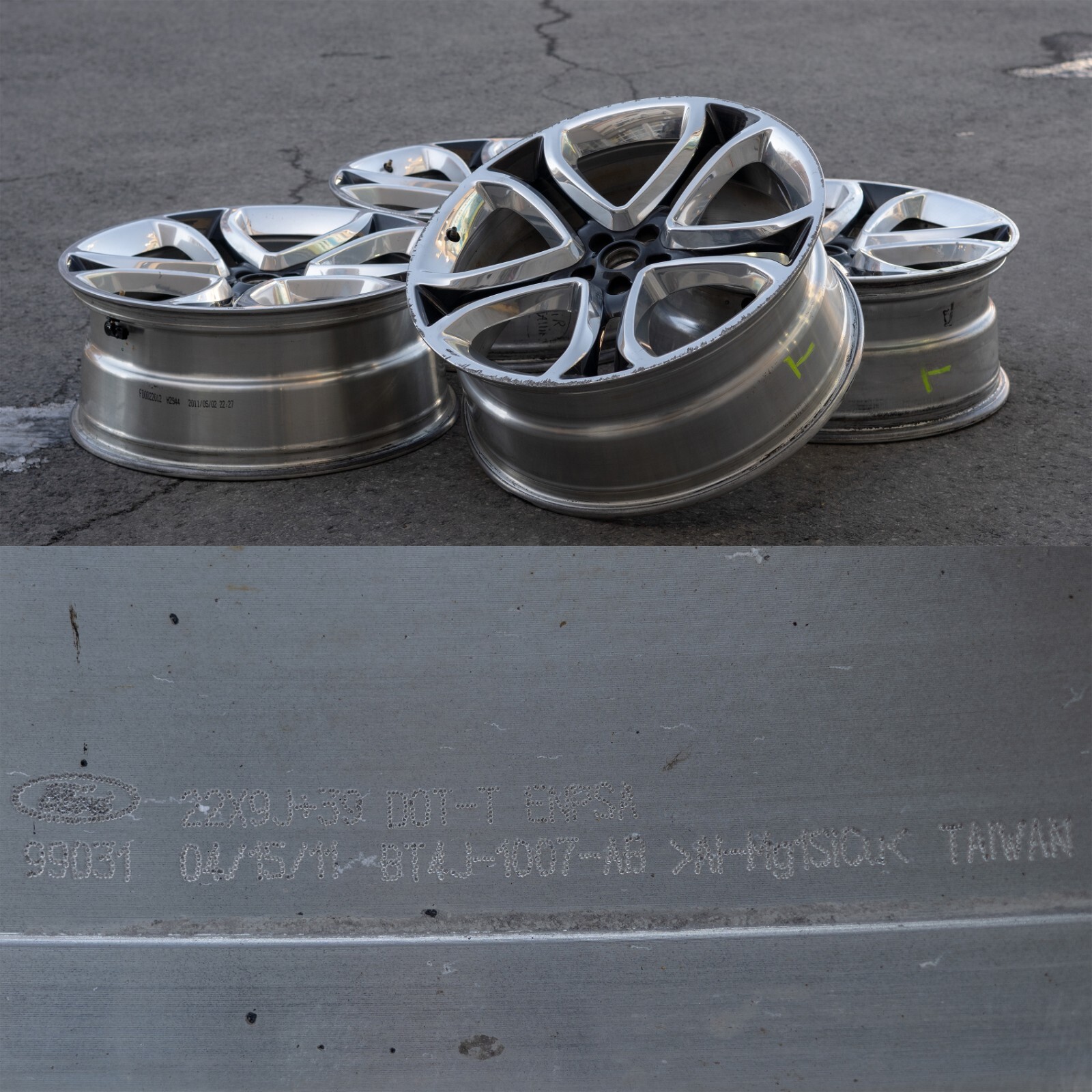 Ford Edge Flex Explorer 22" inch rim OEM 2011 2012 2013 2014 Wheel Set of 4 - Image 18