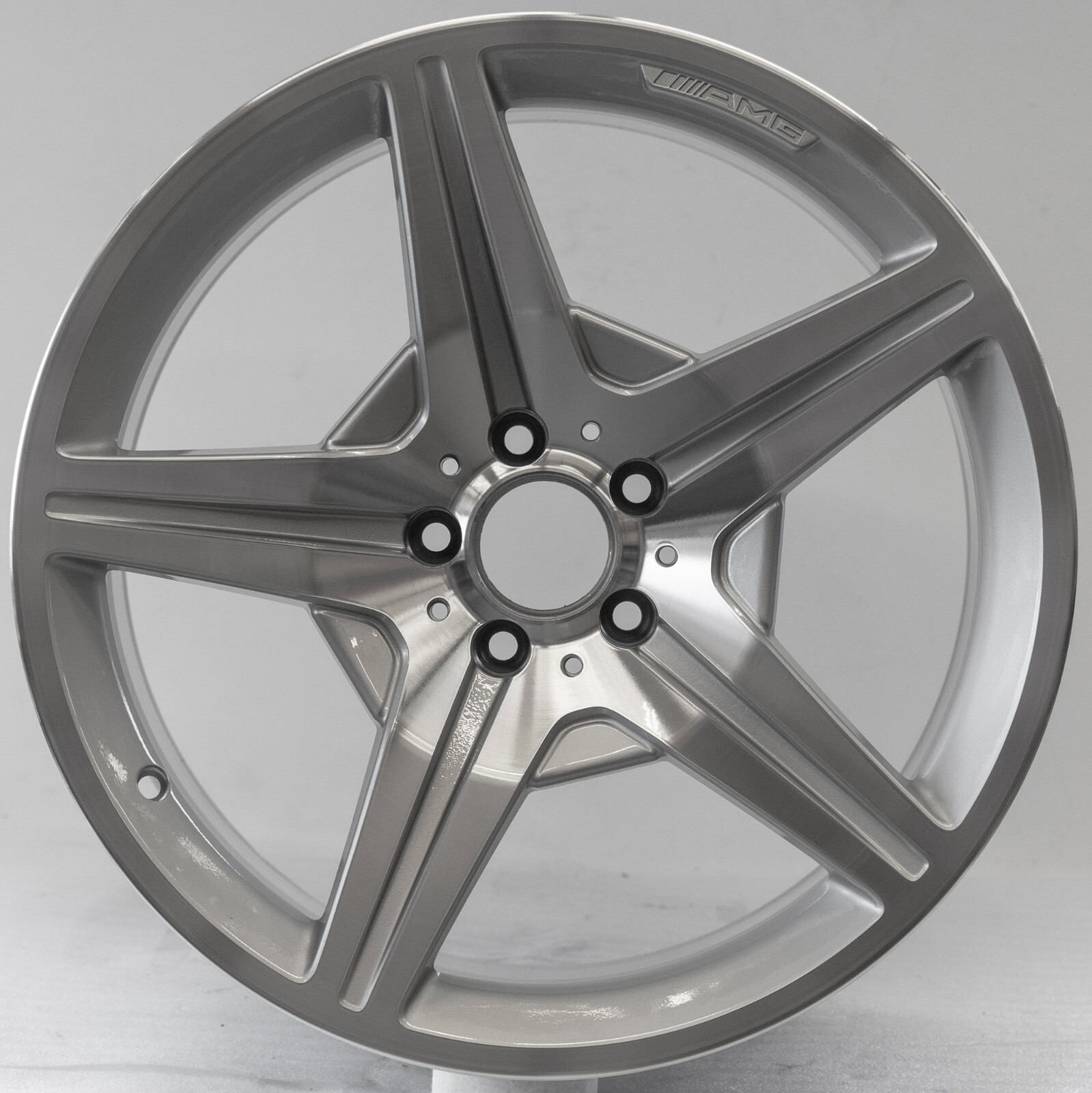 Mercedes SL550 19" inch Rear rim OEM 2008 2009 2010 2011 Original R230 AMG Wheel - Image 2