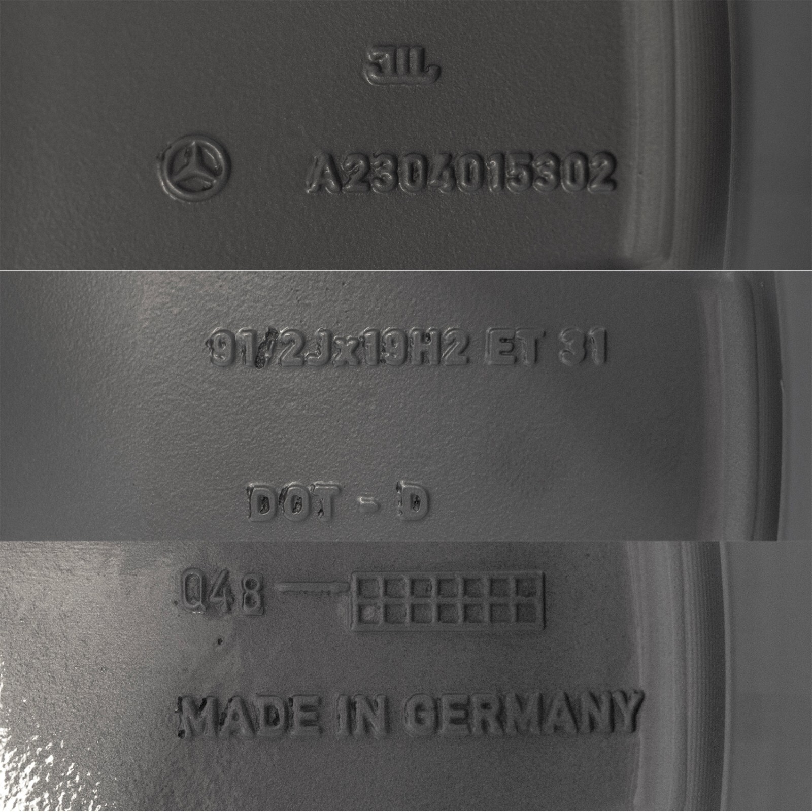 Mercedes SL550 19" inch Rear rim OEM 2008 2009 2010 2011 Original R230 AMG Wheel - Image 19