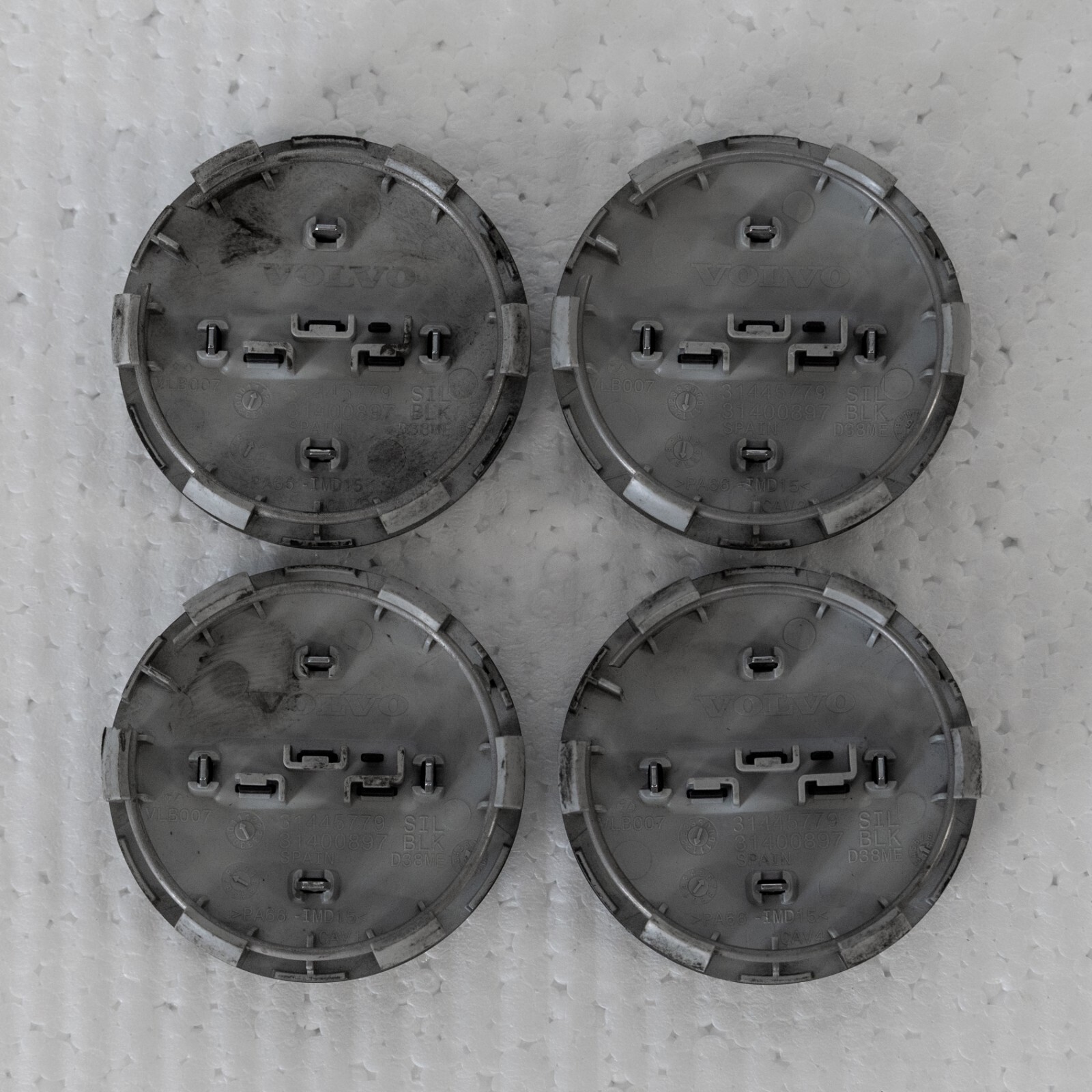 Volvo S60 S90 V60 V90 XC60 XC90 Center cap set Genuine Original Black – Image 11