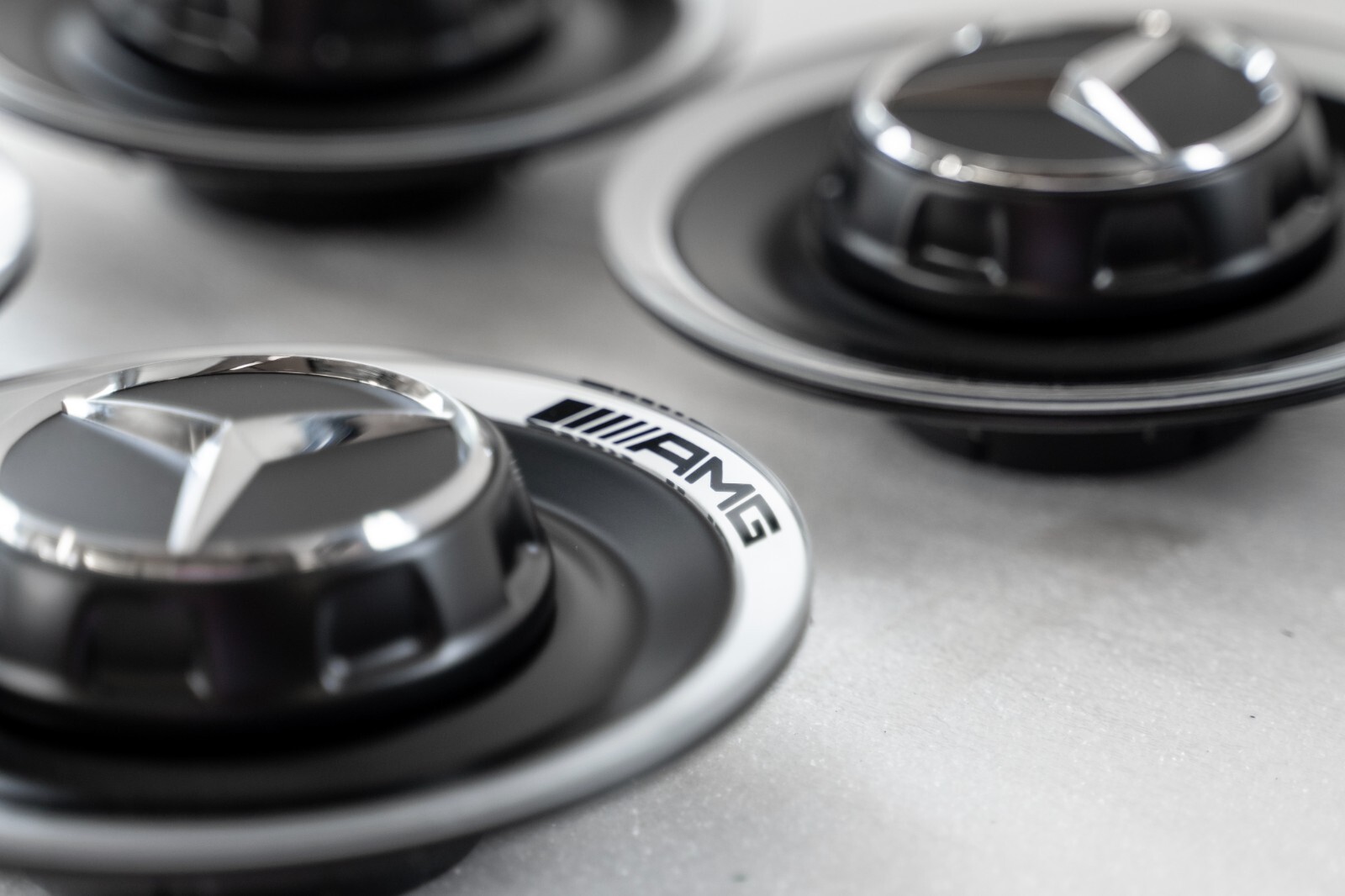 Mercedes Benz C63s E63s CLS63s AMG OEM Genuine Black center cap wheel hub cover - Image 13