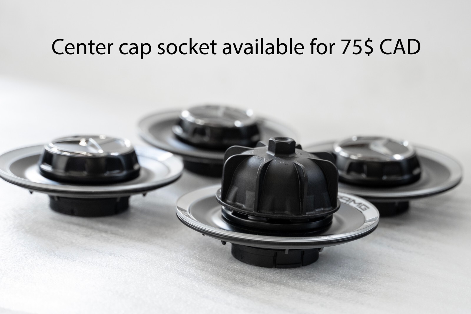 Mercedes Benz C63s E63s CLS63s AMG OEM Genuine Black center cap wheel hub cover - Image 16