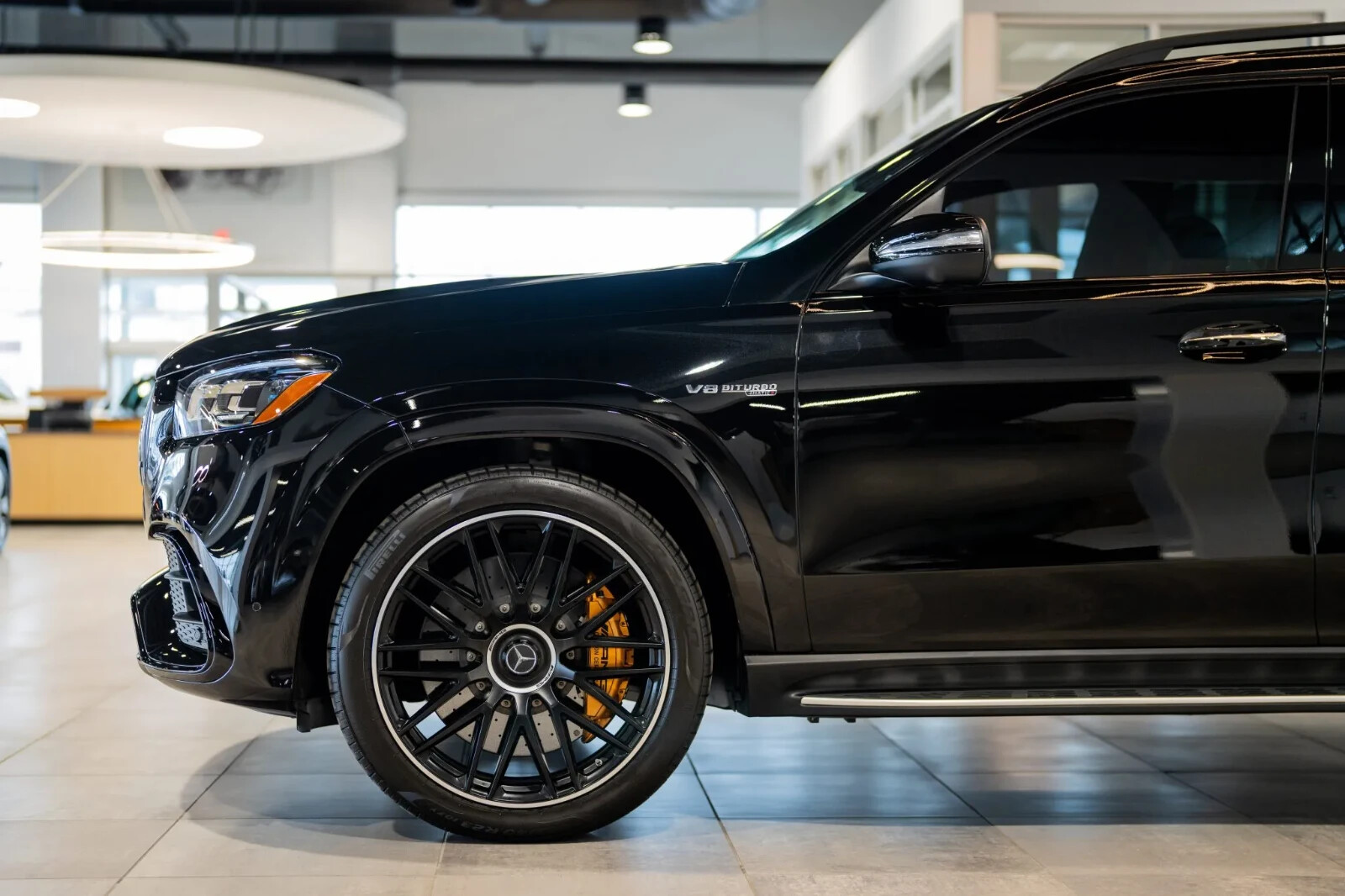 Mercedes Benz C63s E63s CLS63s AMG OEM Genuine Black center cap wheel hub cover - Image 21