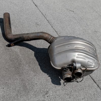 Porsche Panamera GTS Left Sport Exhaust muffler OEM 2010-2016 Genuine Original