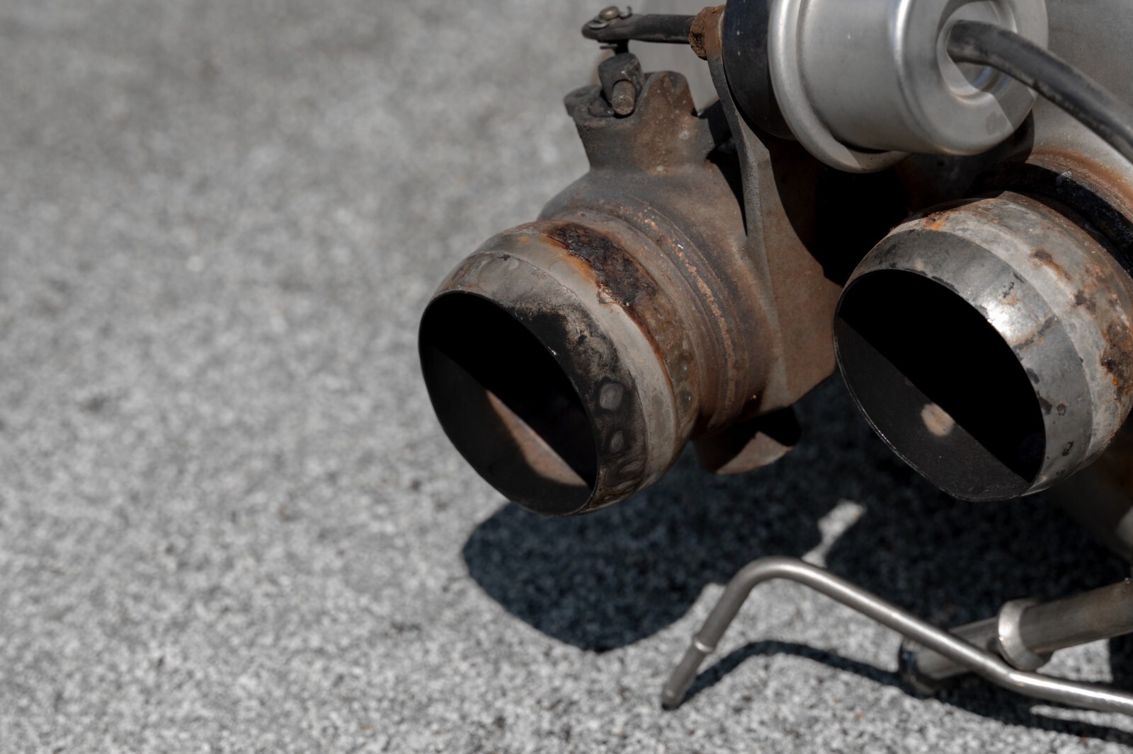 Porsche Panamera GTS Left Sport Exhaust muffler OEM 2010-2016 Genuine Original – Image 5