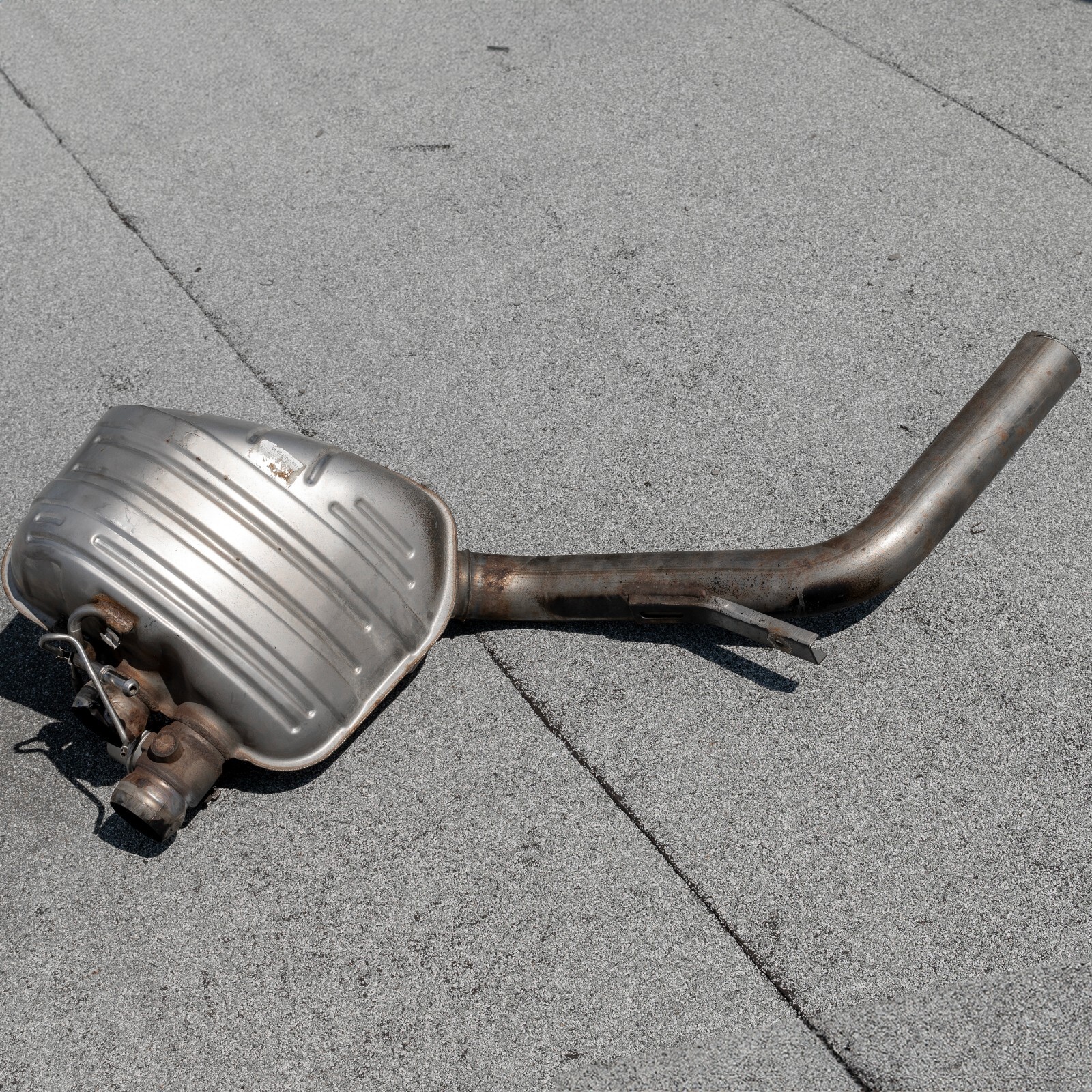 Porsche Panamera GTS Left Sport Exhaust muffler OEM 2010-2016 Genuine Original – Image 8