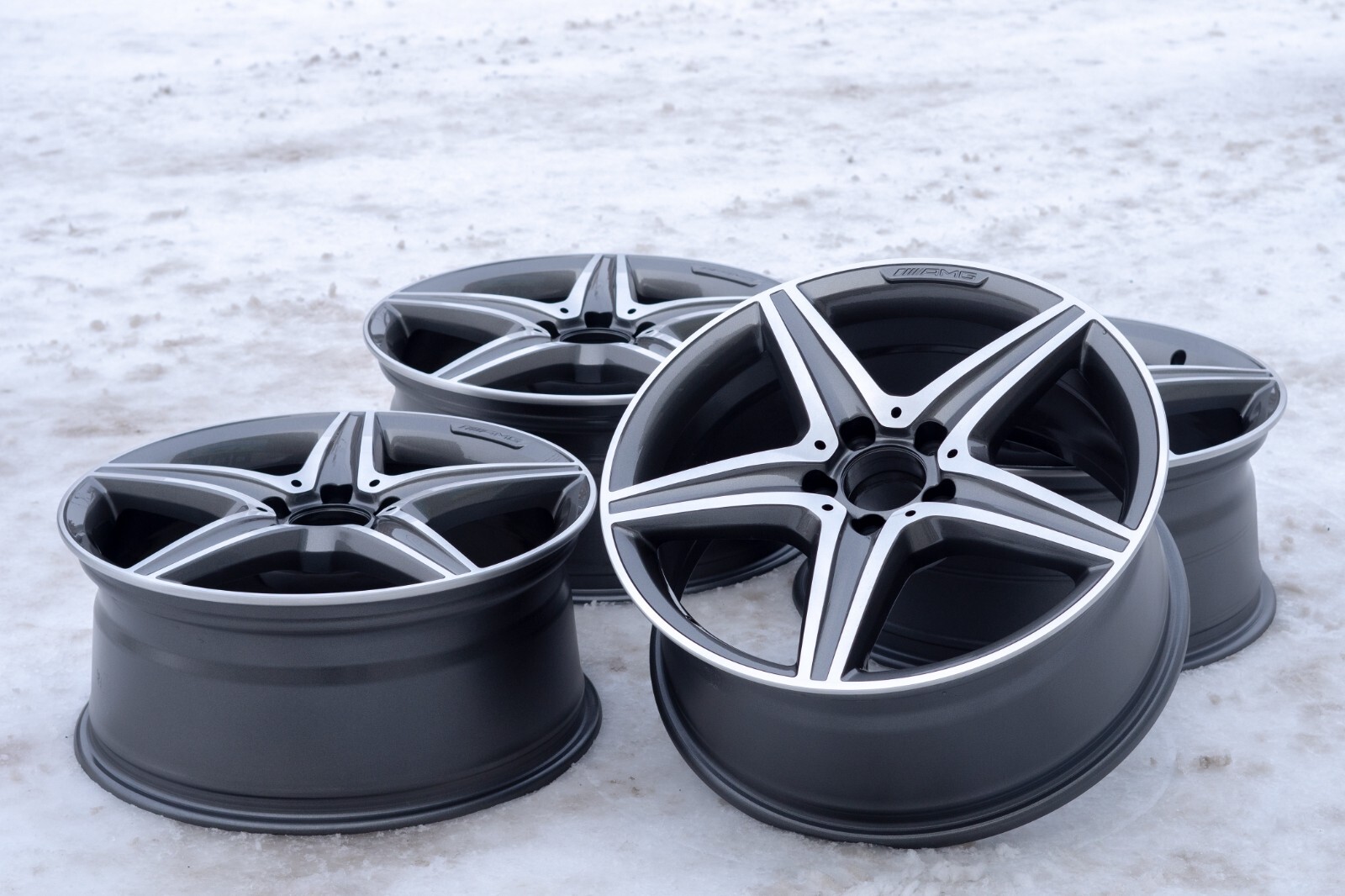 Mercedes C300 C400 18" inch Rim OEM 2015 2016 2017 2018 AMG Original wheel SET – Image 4