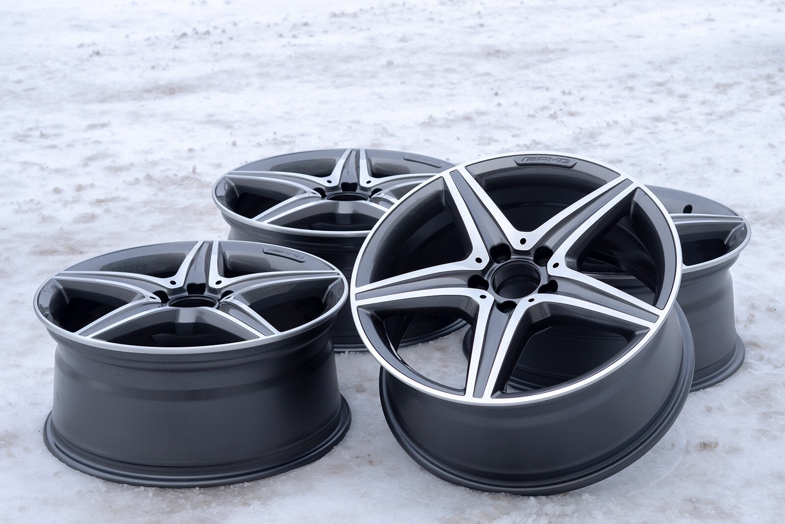 Mercedes C300 C400 18" inch Rim OEM 2015 2016 2017 2018 AMG Original wheel SET – Image 5