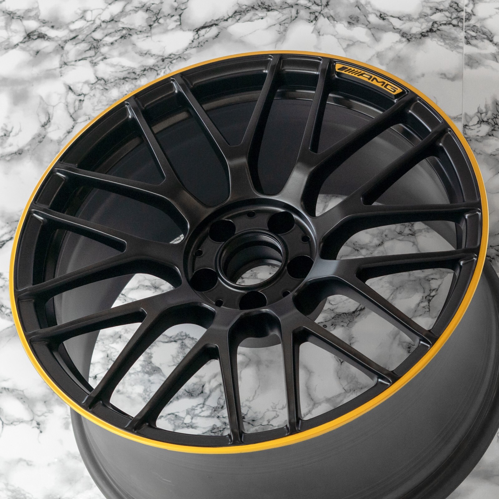 Mercedes C63s AMG 19" Front rim OEM Edition 1 Forged Wheel 2017 2018 Yellow