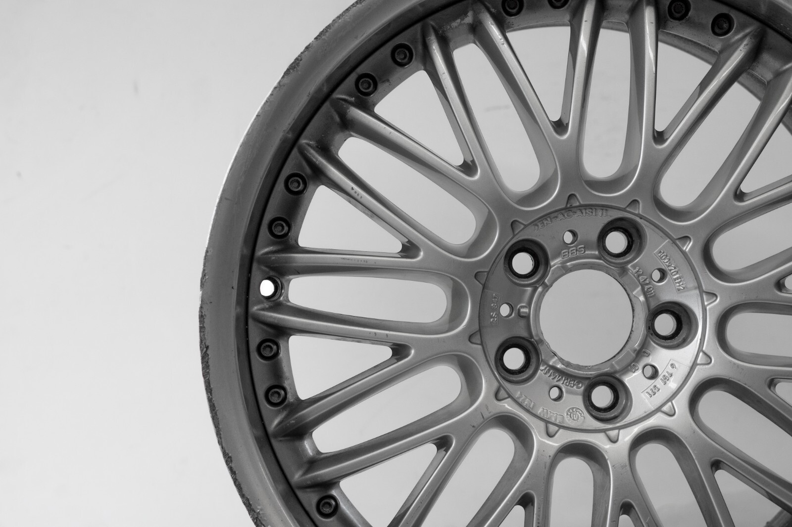 BMW 745i 750i 760i 20" inch Rear Rim OEM 2002 2003 2004 2005 2006 2007 BBS Wheel - Image 4