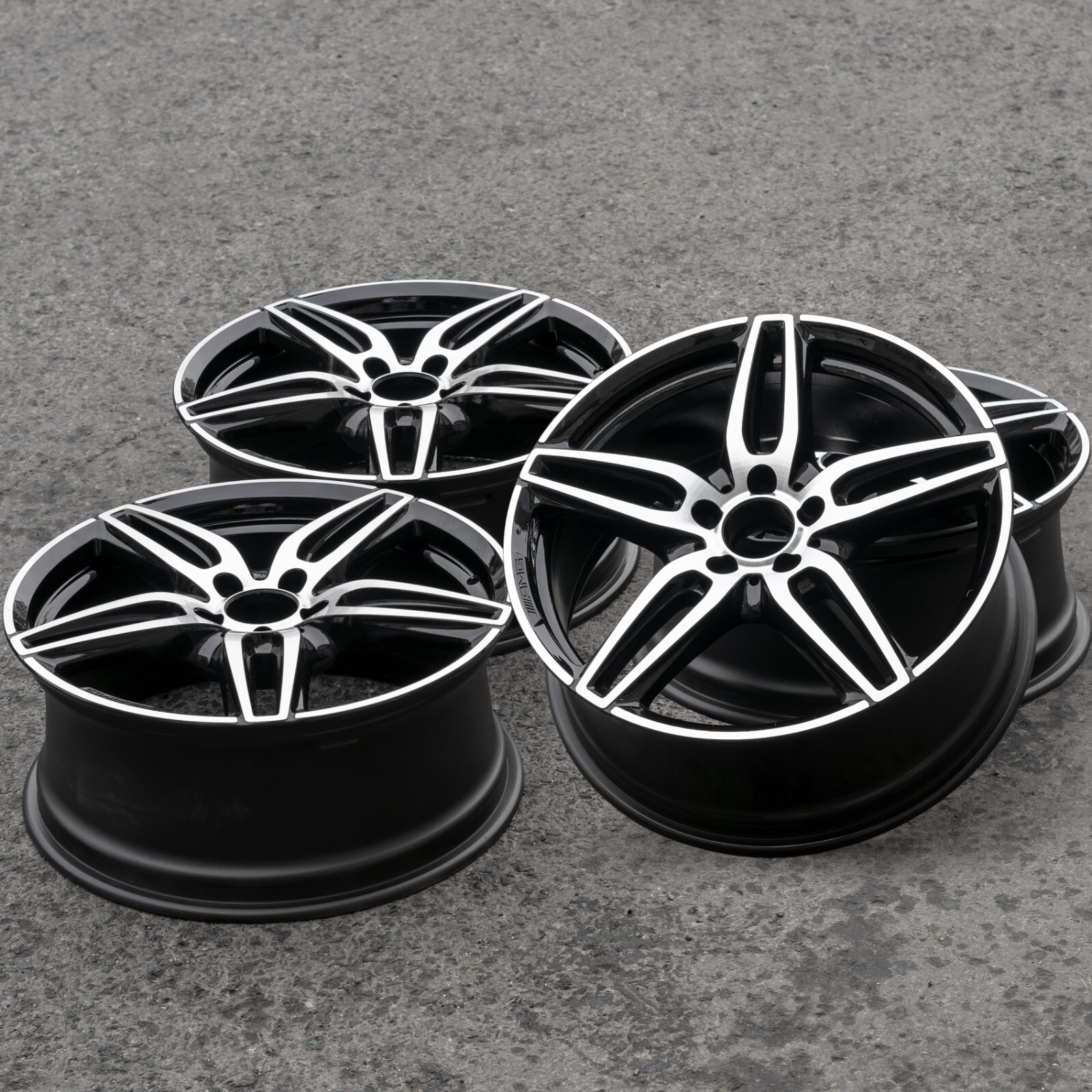 Mercedes B250 CLA250 18" inch rim OEM 2017 2018 2019 Genuine AMG Wheel SET – Image 2
