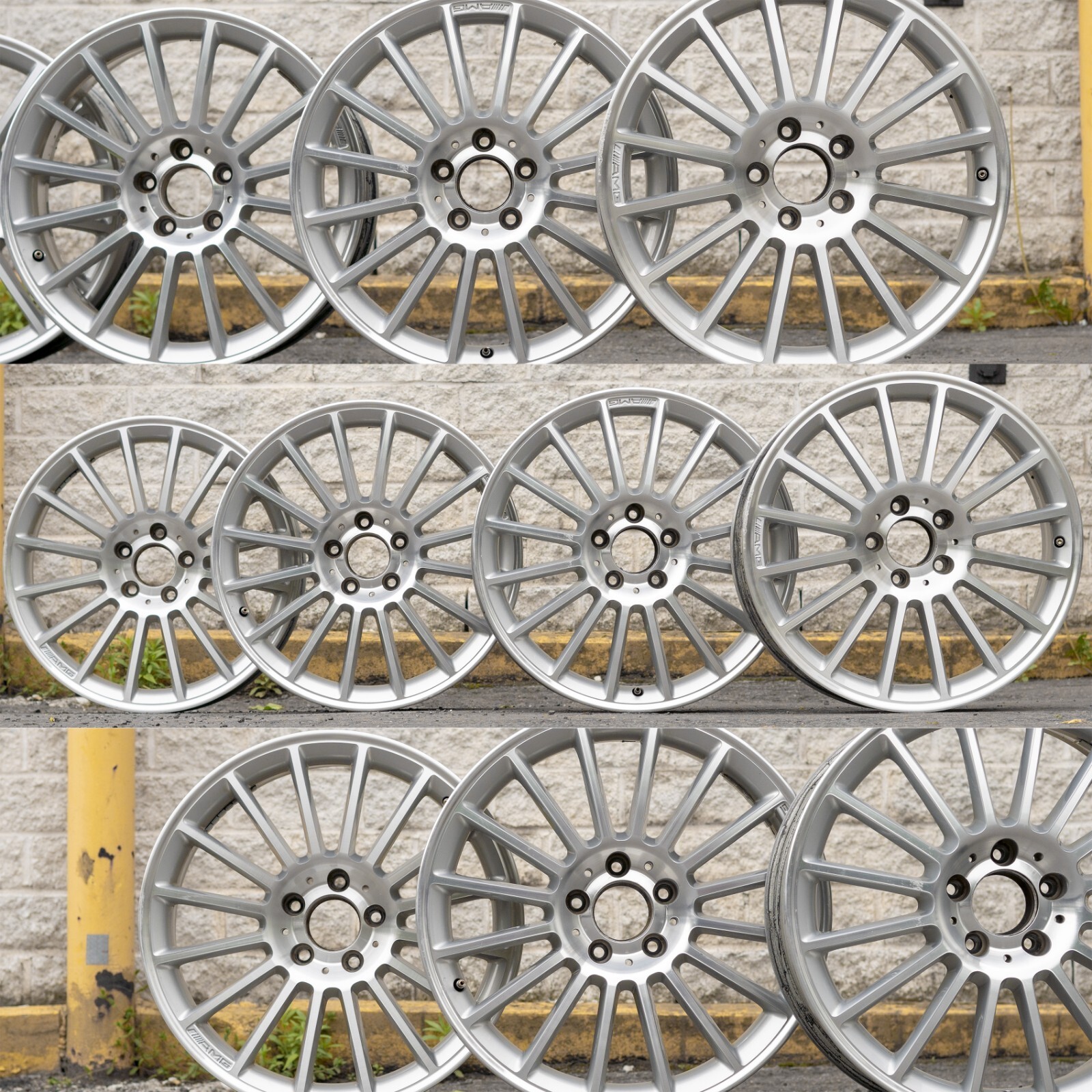 Mercedes SLK350 SLK55 AMG 18" rim OEM 2006 2007 2008 2009 2010 2011 Wheel SET – Image 16