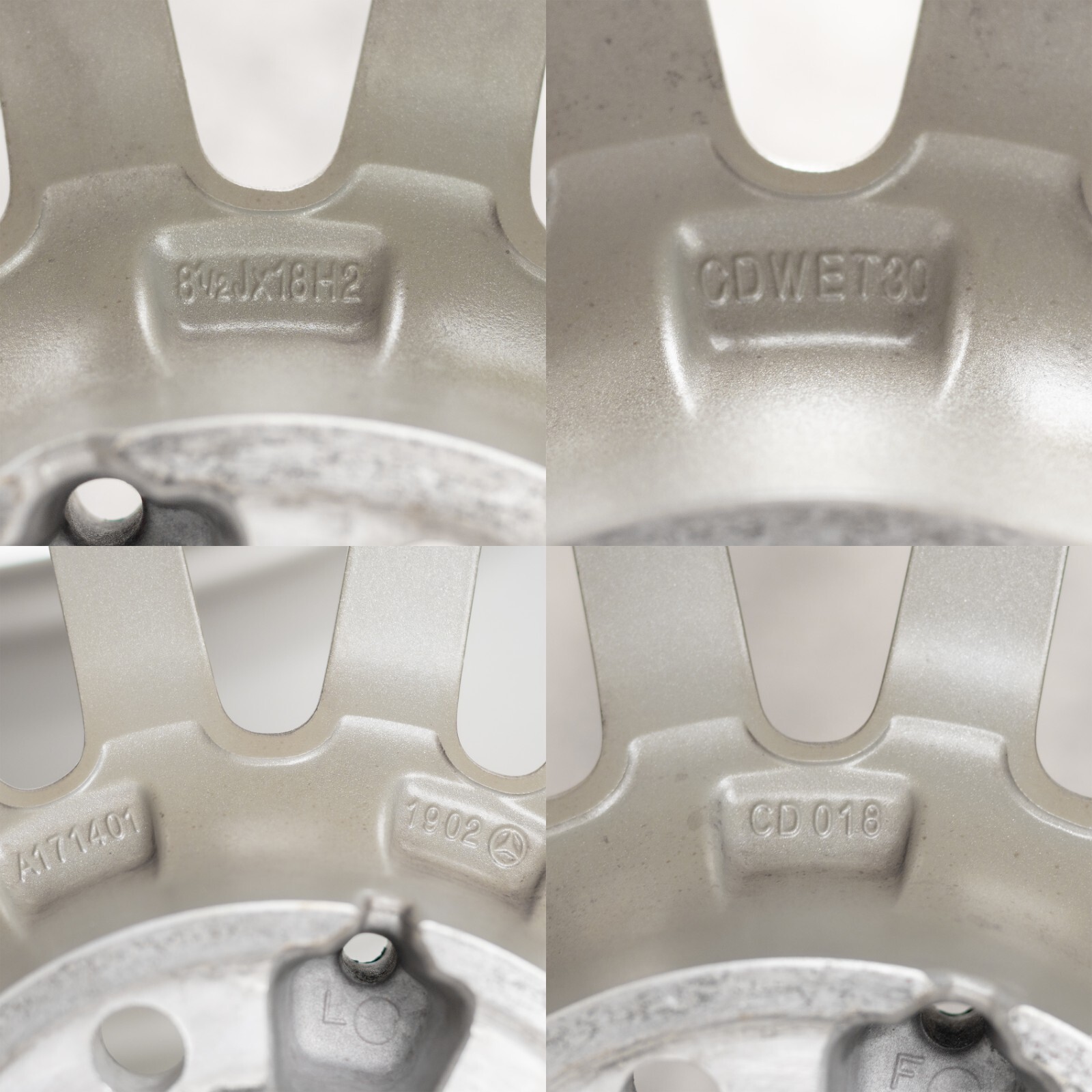 Mercedes SLK350 SLK55 AMG 18" rim OEM 2006 2007 2008 2009 2010 2011 Wheel SET – Image 18