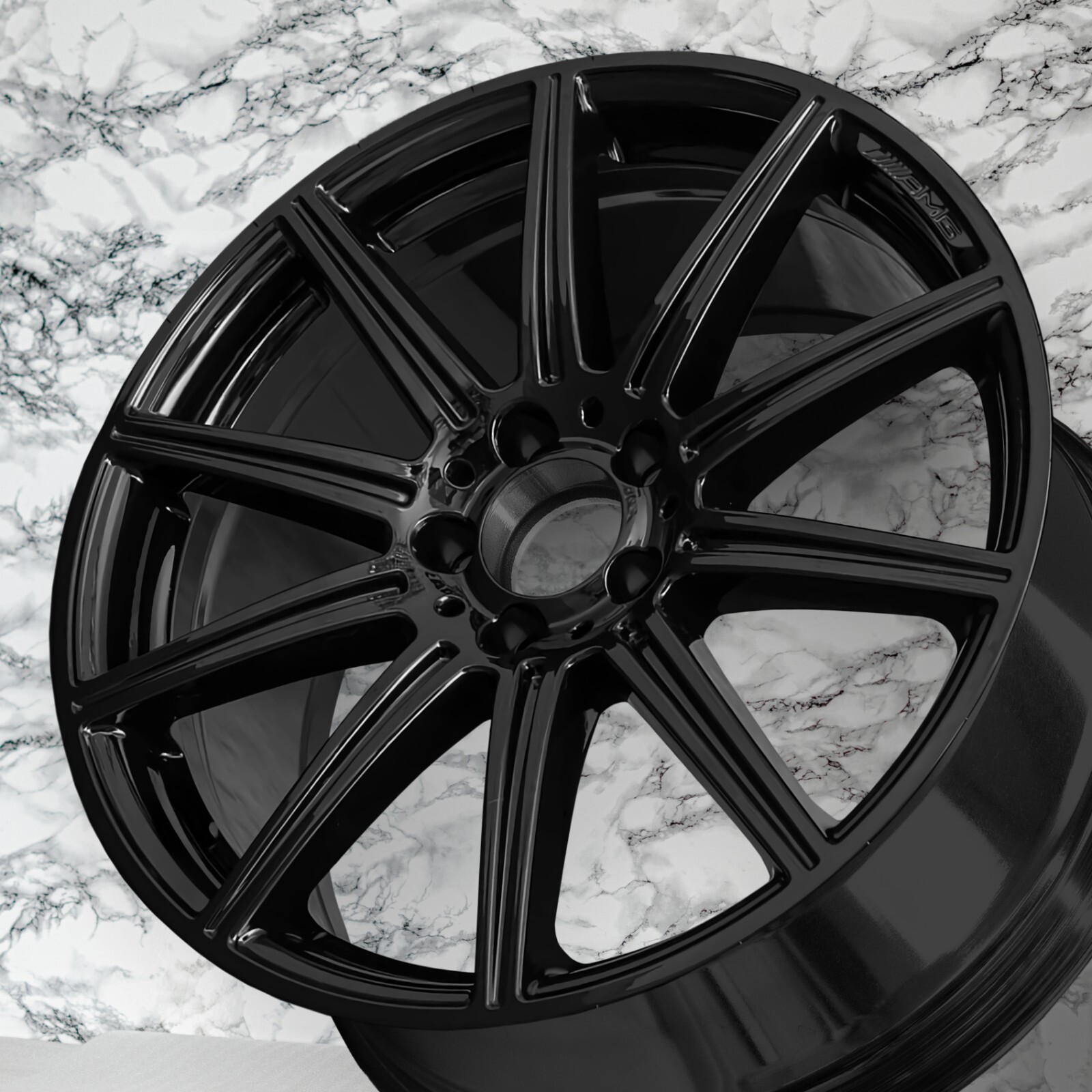 Mercedes E550 E63 E63S AMG 19" inch rim OEM 2009-2016 Genuine Original wheel set - Image 9