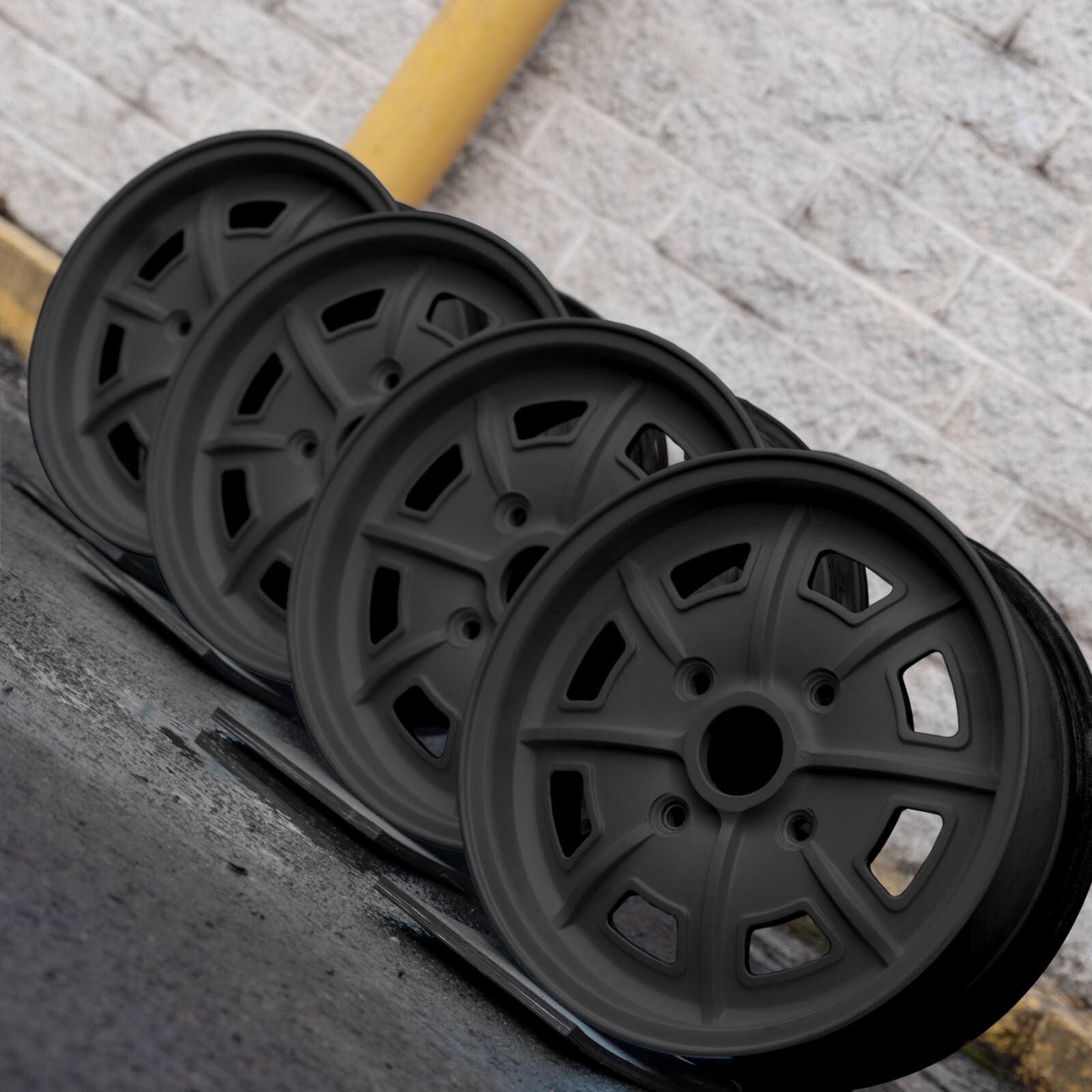 Porsche 914 VW Type 34 Karmann Ghia 15" rim OEM 1969-1976 Pedrini Wheel set of 4