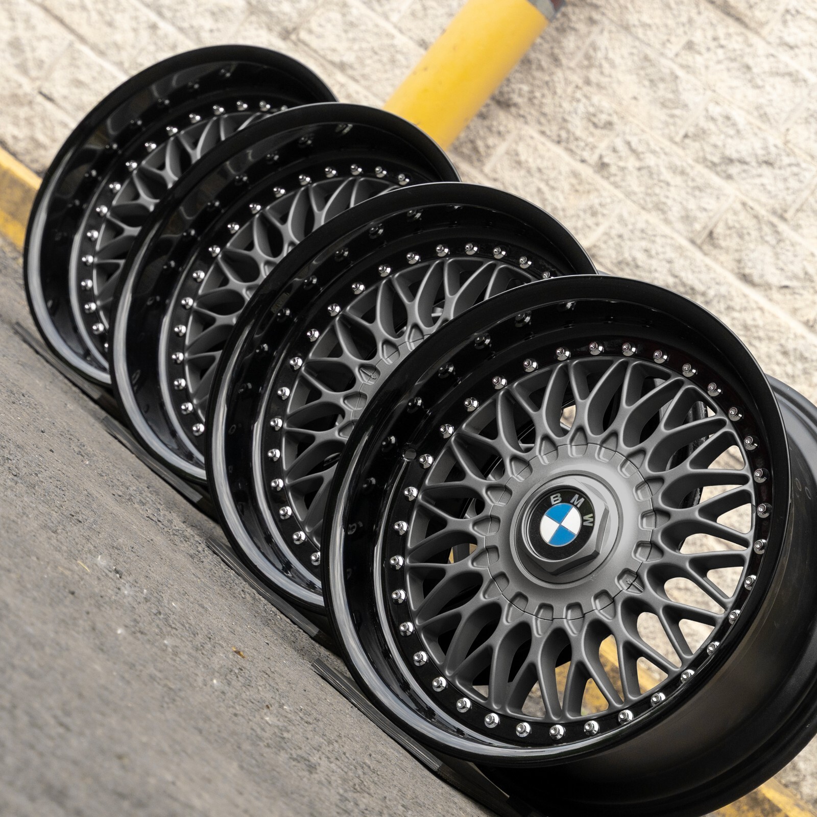 BMW 540i 750iL E34 E32 E36 E31 17" inch OEM Staggered Genuine BBS RC wheel set