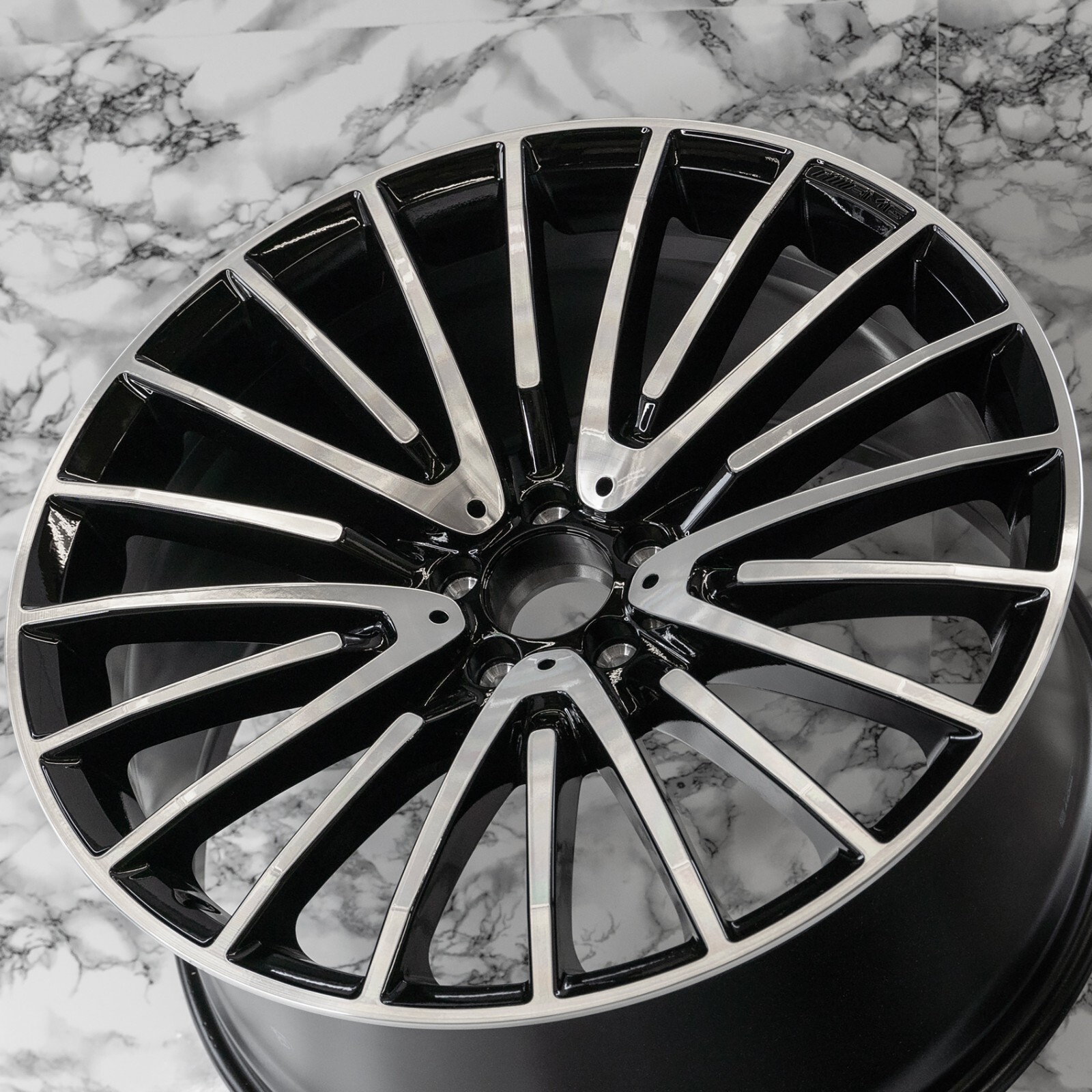 Mercedes GL63 GLS63 AMG 22" inch rim OEM 2015 2016 2017 2018 2019 AMG Wheel SET - Image 5