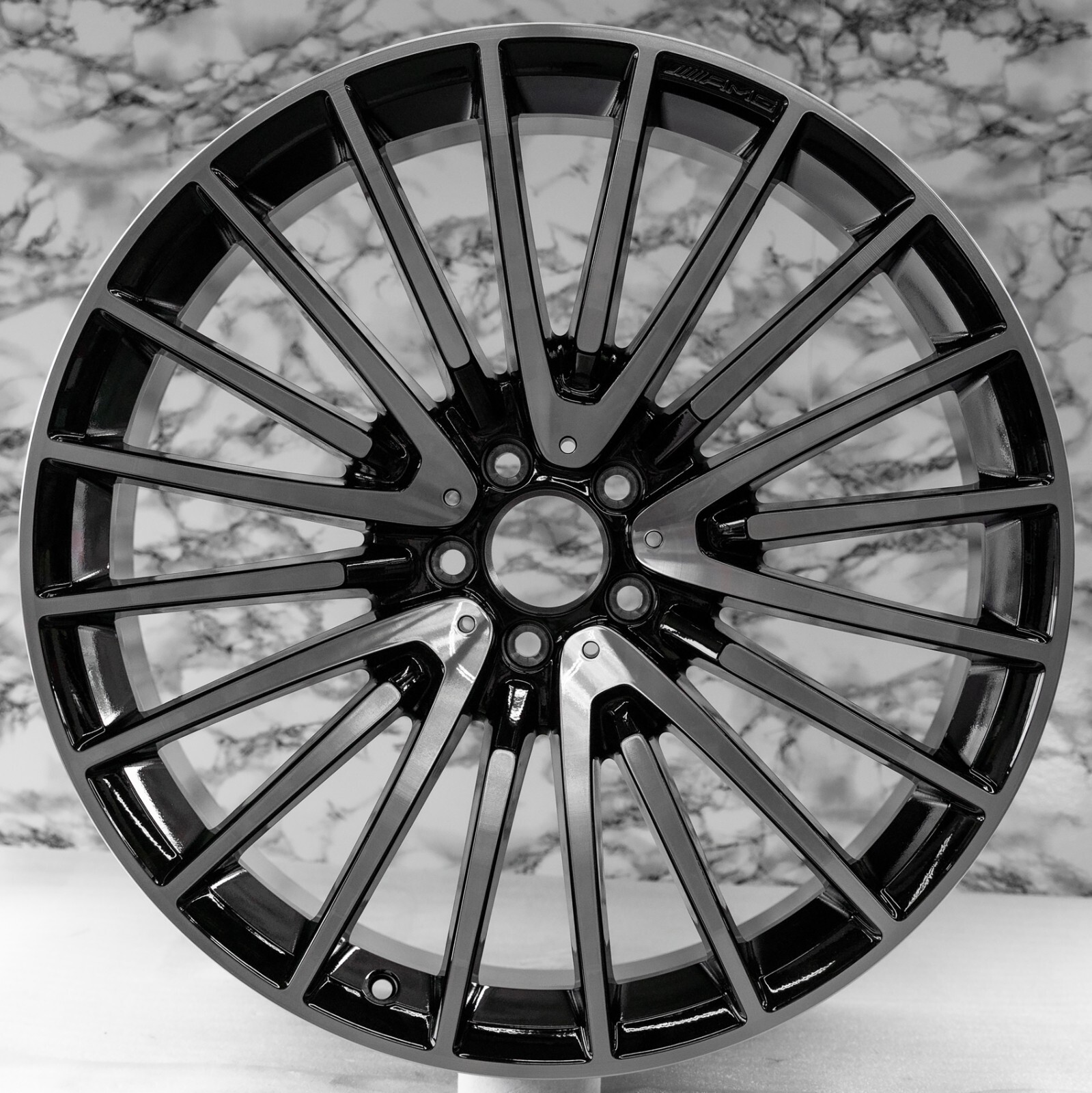 Mercedes GL63 GLS63 AMG 22" inch rim OEM 2015 2016 2017 2018 2019 AMG Wheel SET - Image 6