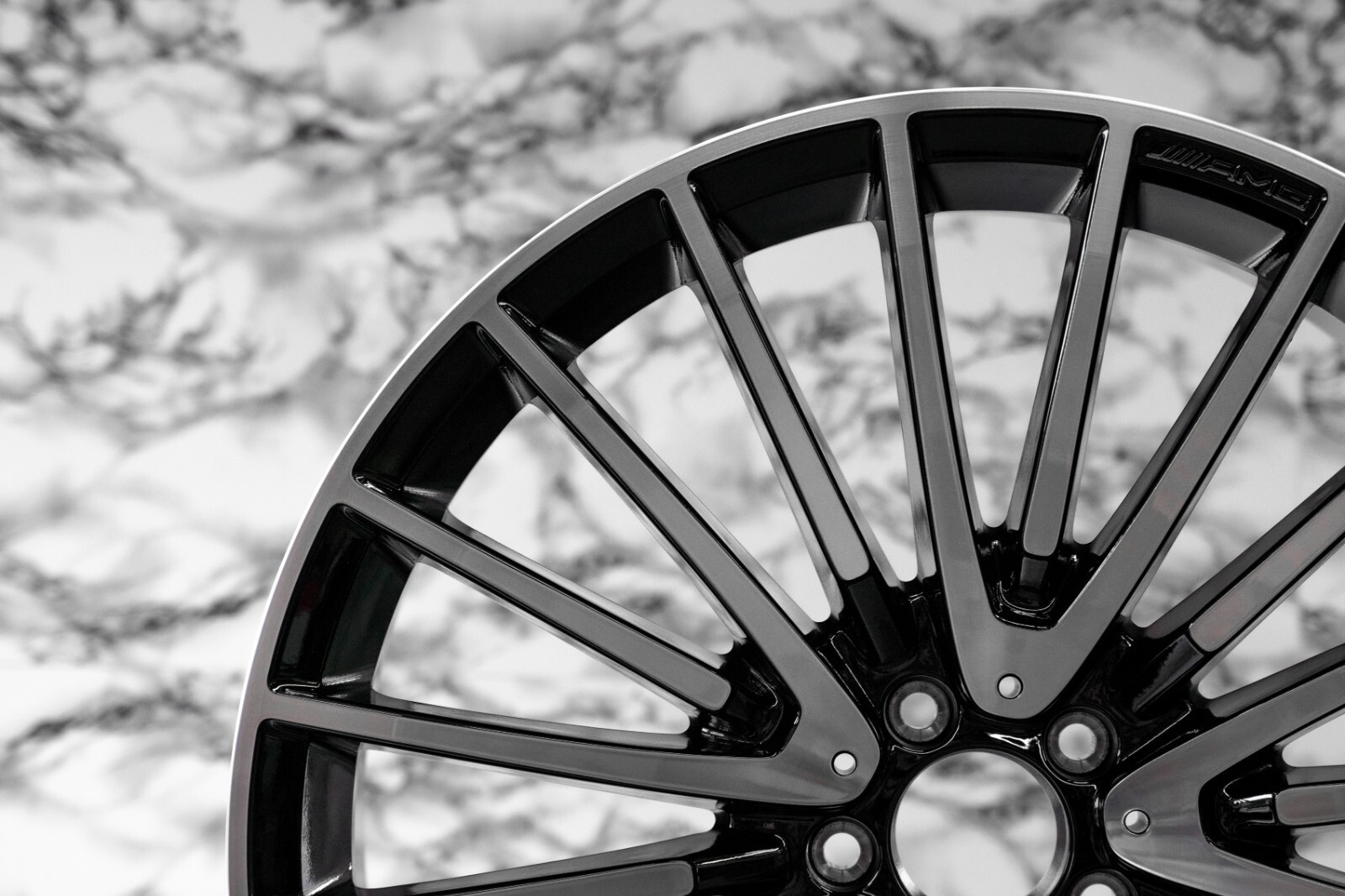 Mercedes GL63 GLS63 AMG 22" inch rim OEM 2015 2016 2017 2018 2019 AMG Wheel SET - Image 7