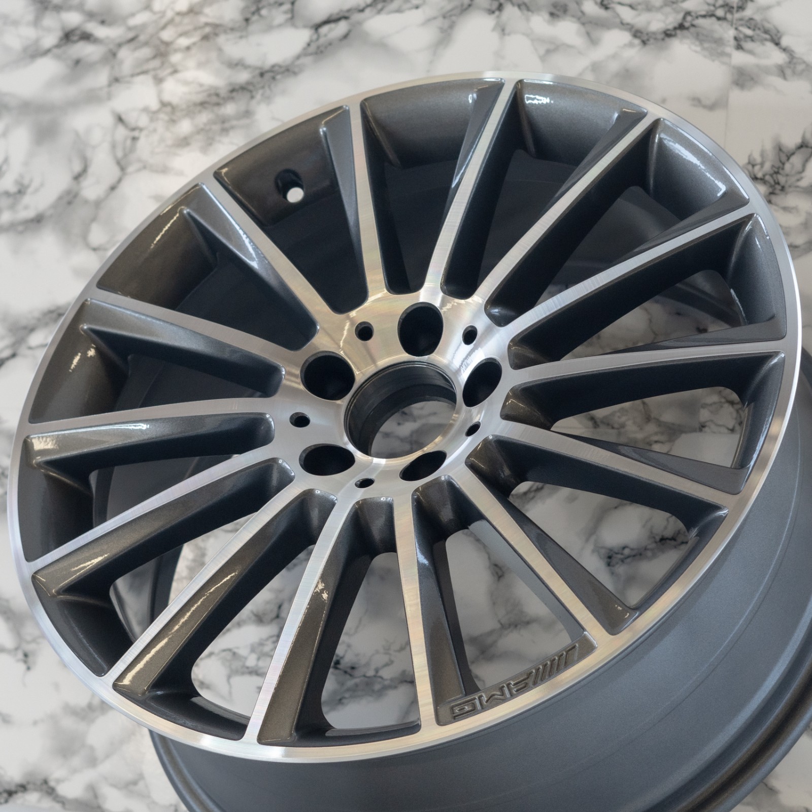 Mercedes C450 C43 AMG 19" inch Front rim 2016-2022 OEM Original wheel PAIR - Image 2