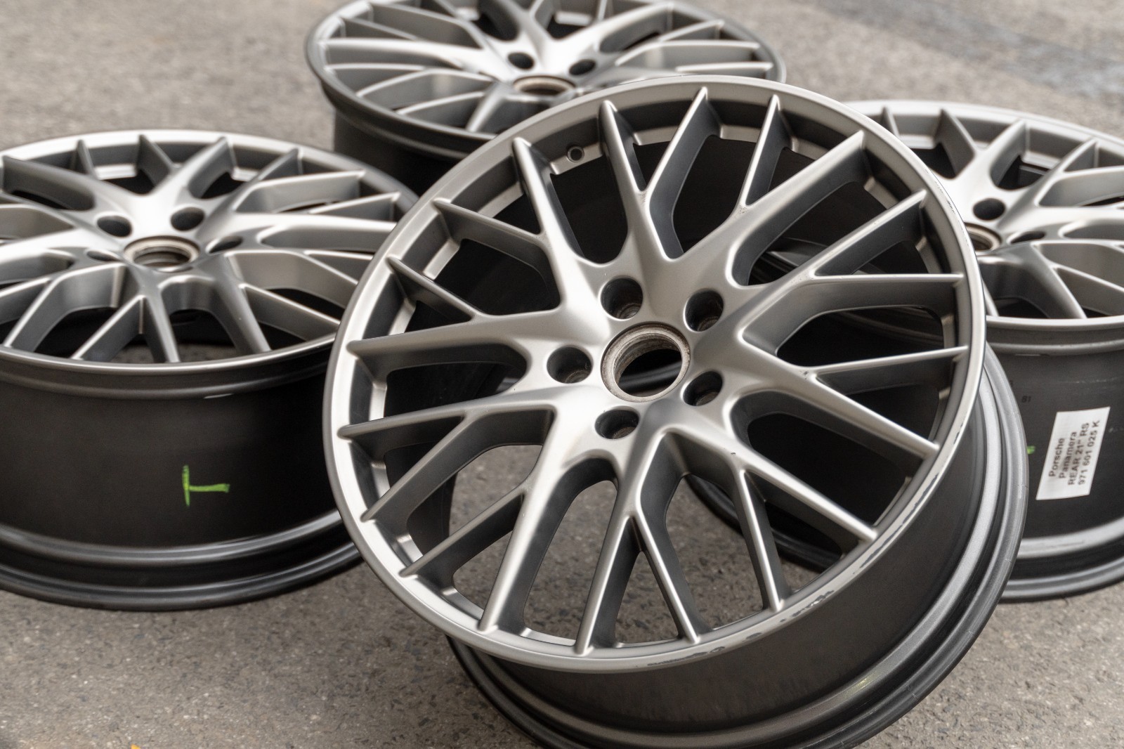 Porsche Panamera 4 4S GTS Turbo 21" inch rim OEM 2016-2025 Genuine Wheels Set - Image 7