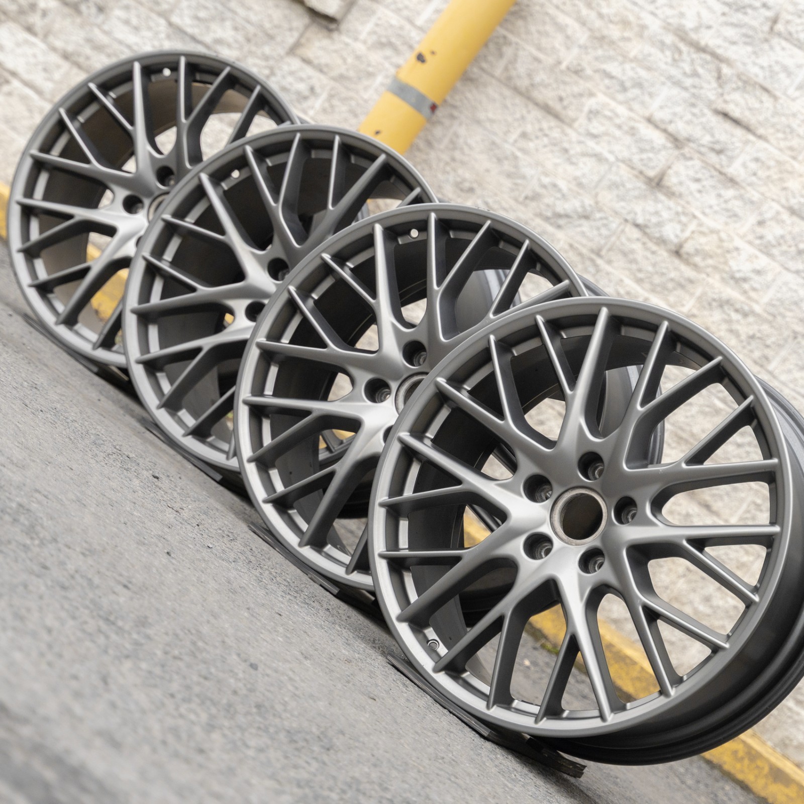 Porsche Panamera 4 4S GTS Turbo 21" inch rim OEM 2016-2025 Genuine Wheels Set - Image 17