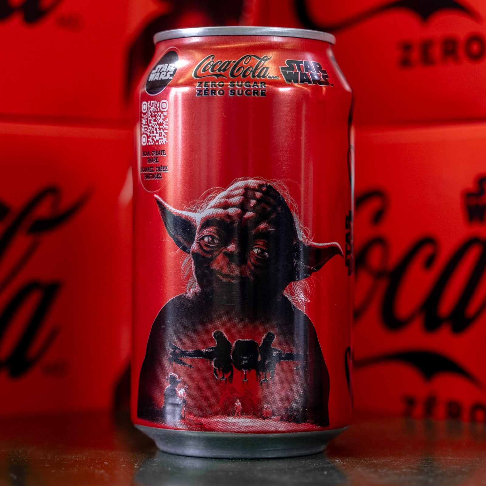 Star Wars Master Yoda Coca Cola Coke Zero Can Limited Edition Disney Jedi 2025 - Image 3